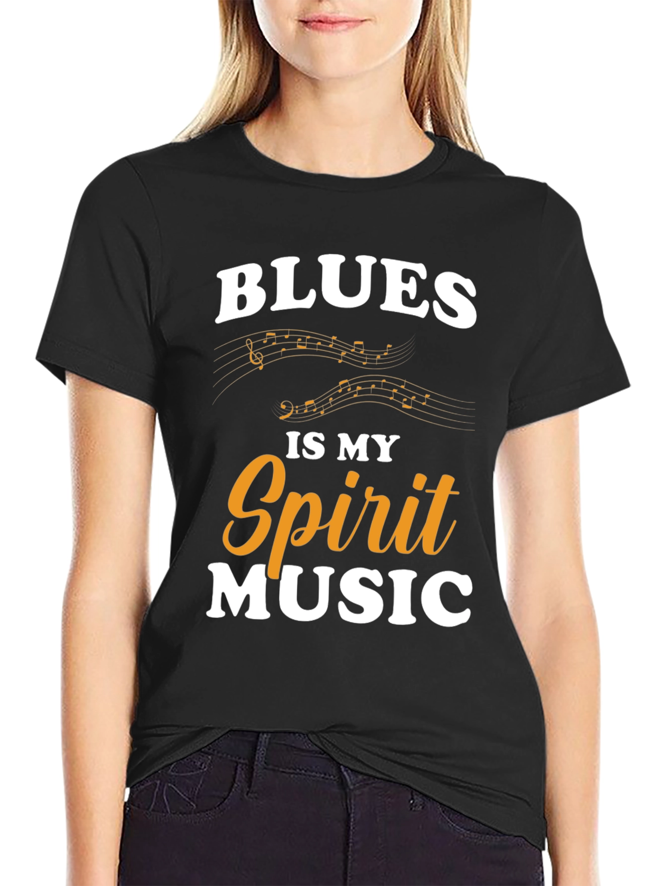 Blues Is My Spirit Music Graphic T-Shirt