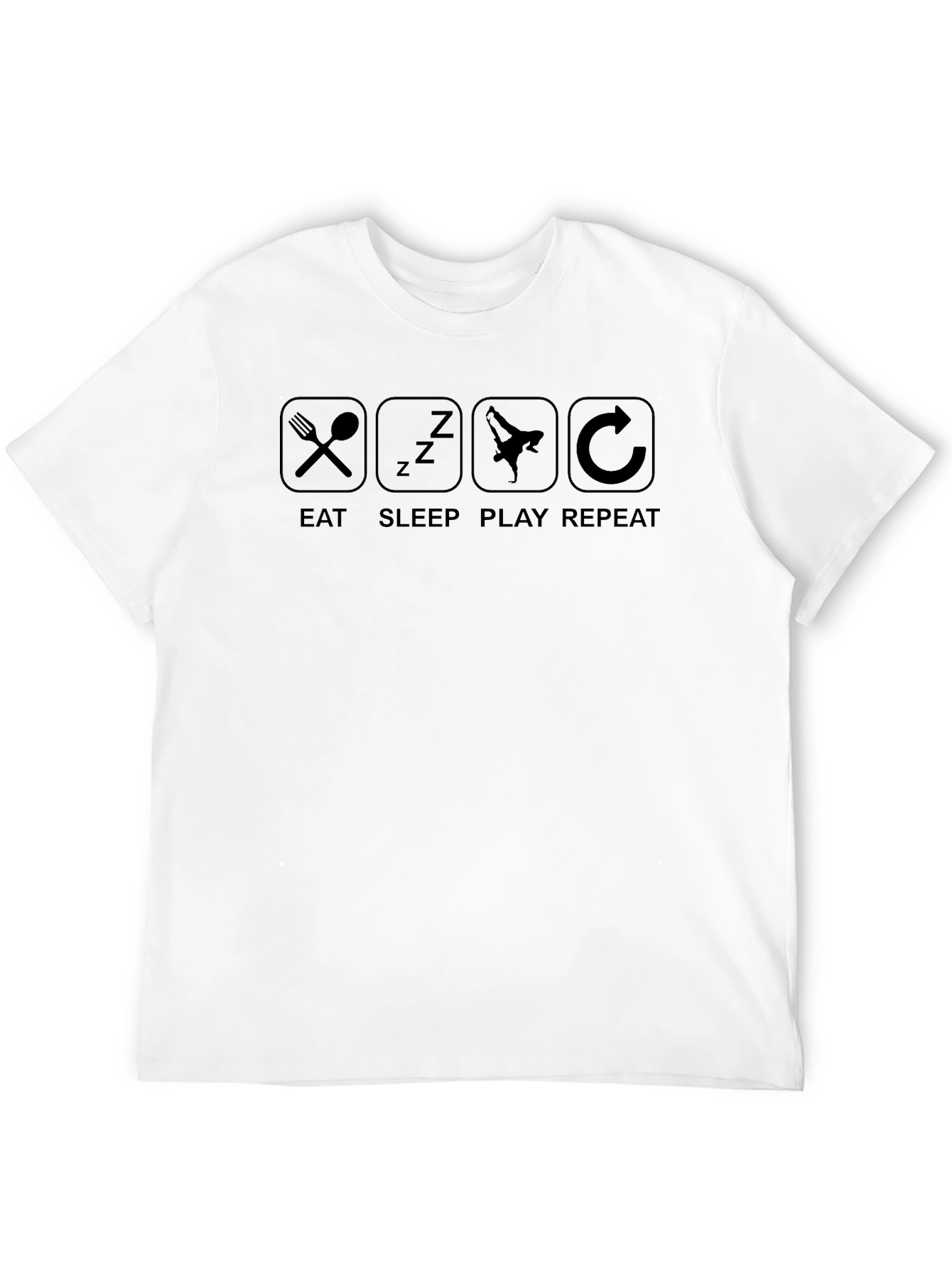 Eat Sleep Play Repeat Graphic T-Shirt