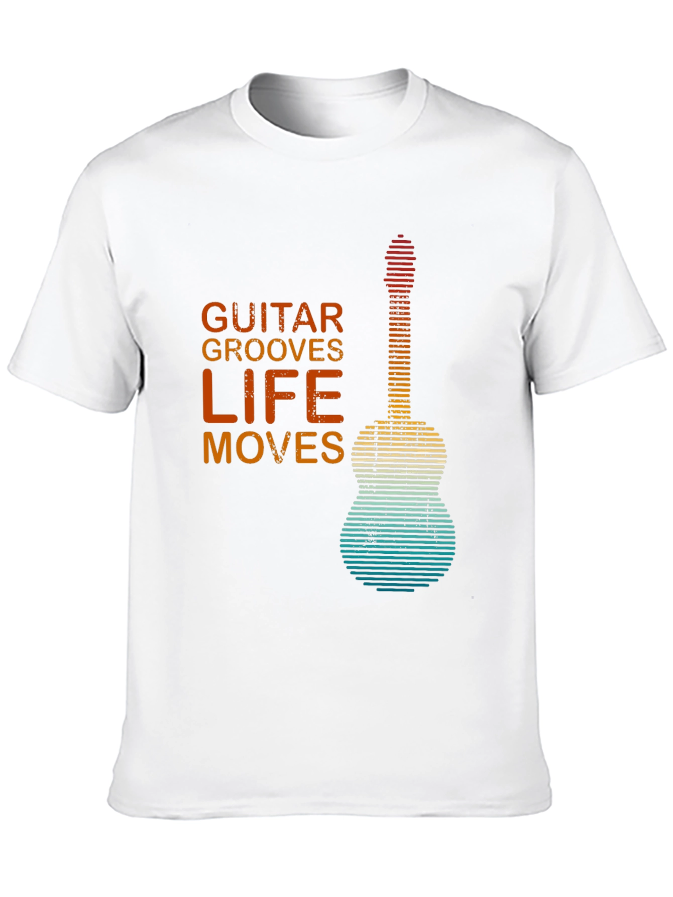 Guitar Grooves Life Moves Graphic T-Shirt