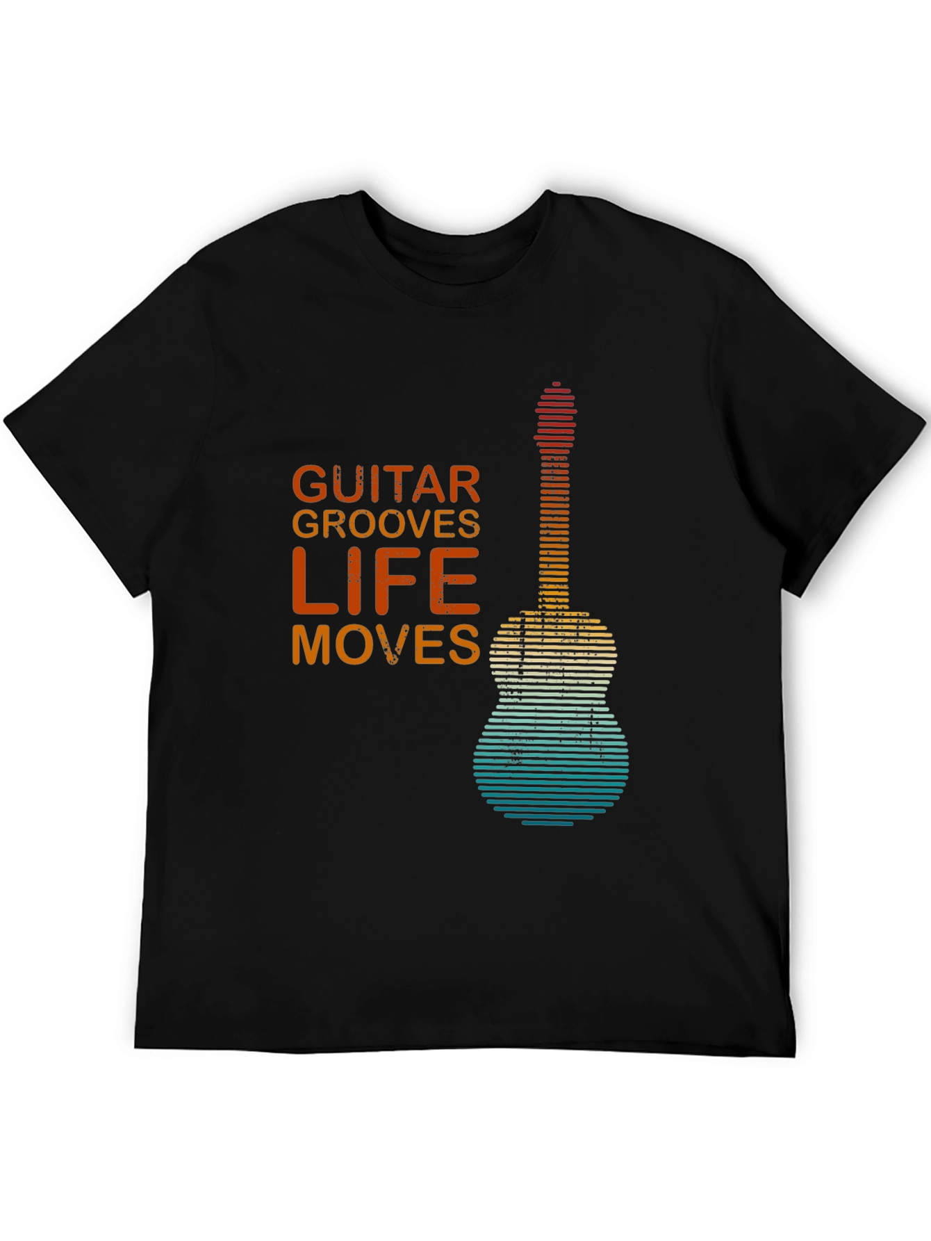 Guitar Grooves Life Moves Graphic T-Shirt