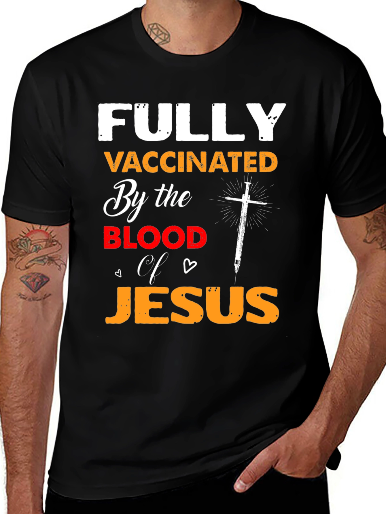 Fully Vaccinated By the Blood of Jesus T-Shirt