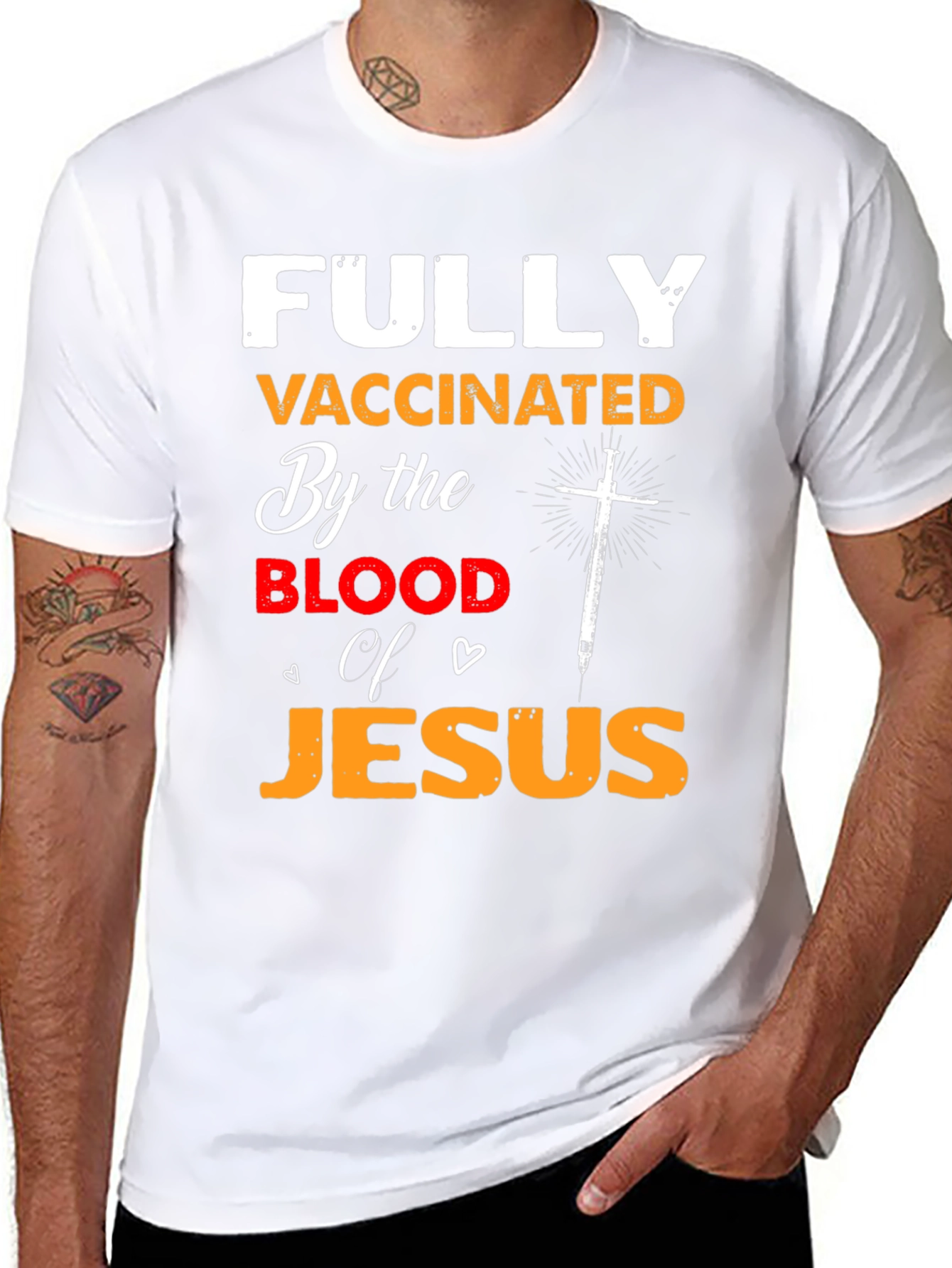 Fully Vaccinated By the Blood of Jesus T-Shirt