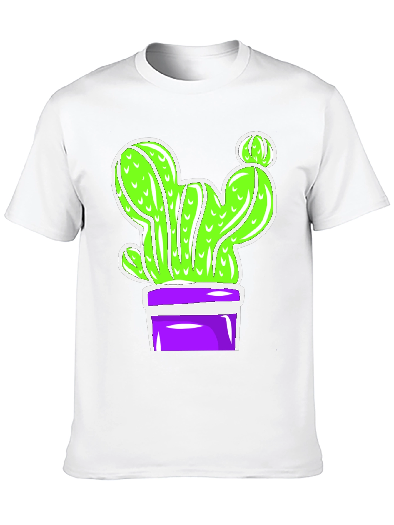 Cactus Graphic Tee - Potted Plant Humor Shirt