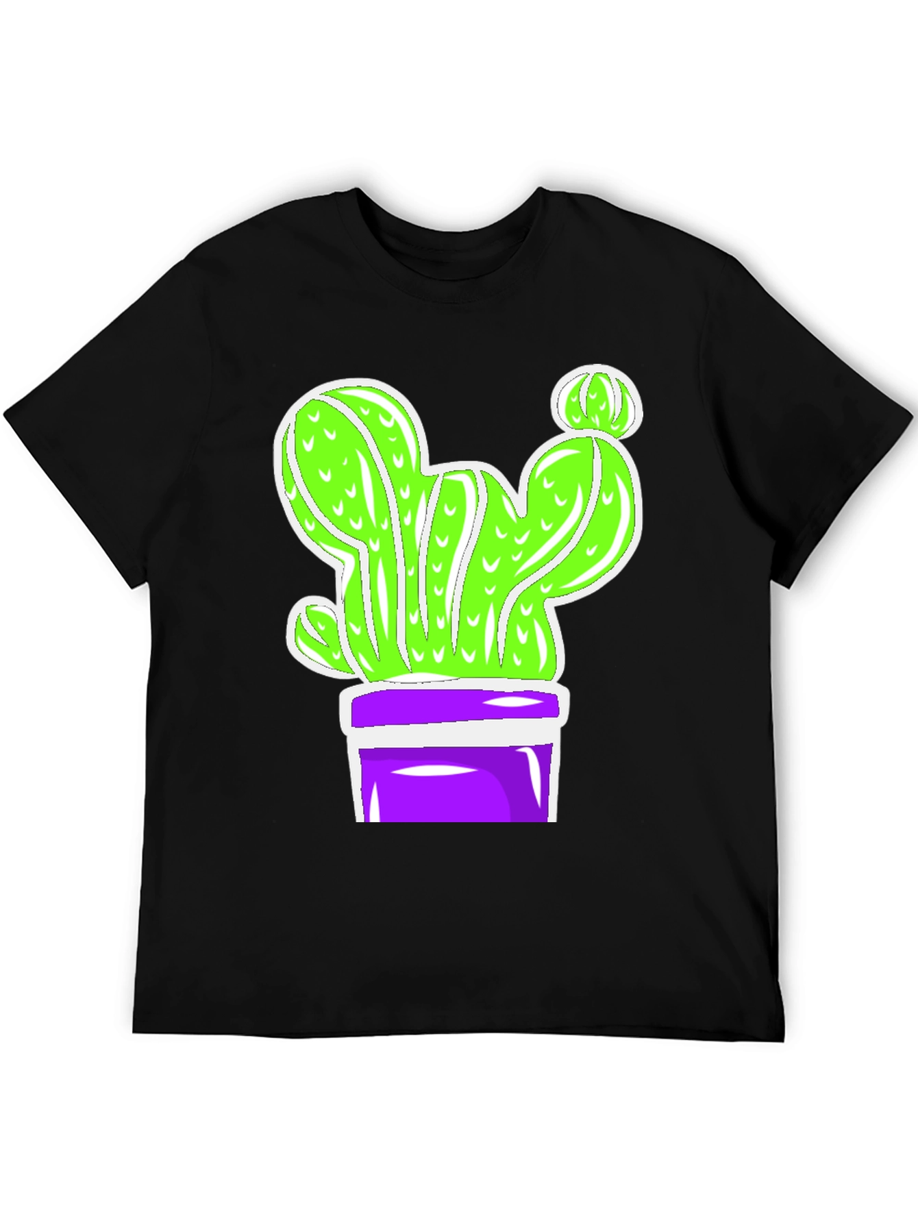 Cactus Graphic Tee - Potted Plant Humor Shirt