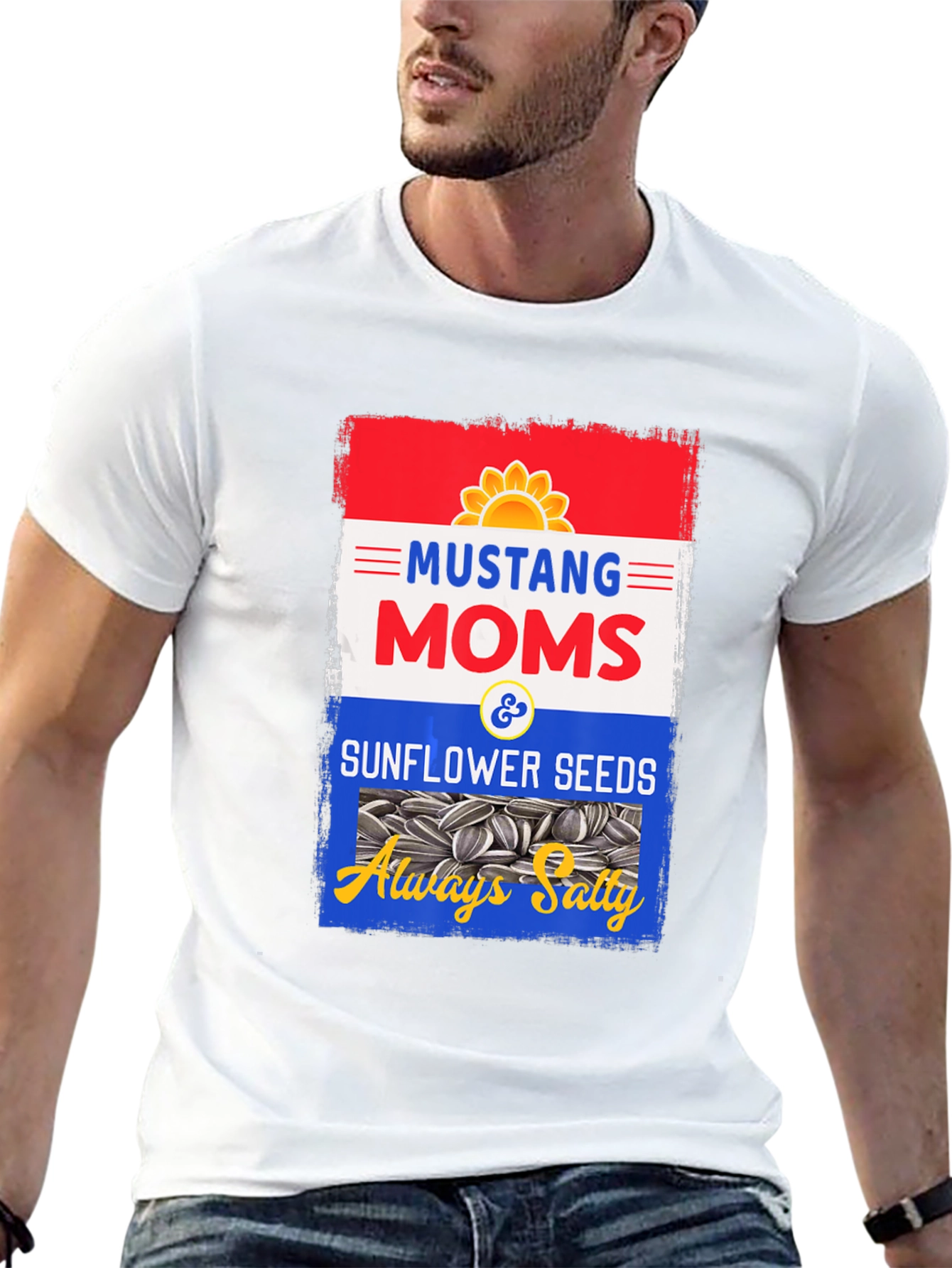 Mustang Moms Sunflower Seeds T-Shirt