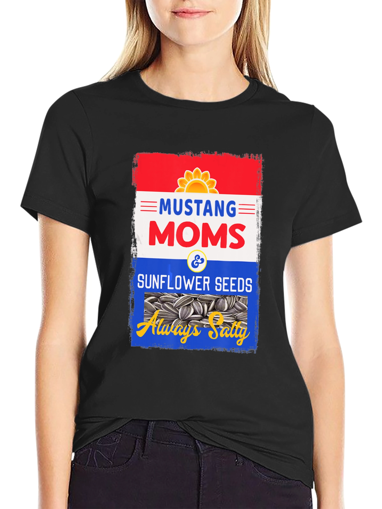Mustang Moms Sunflower Seeds T-Shirt