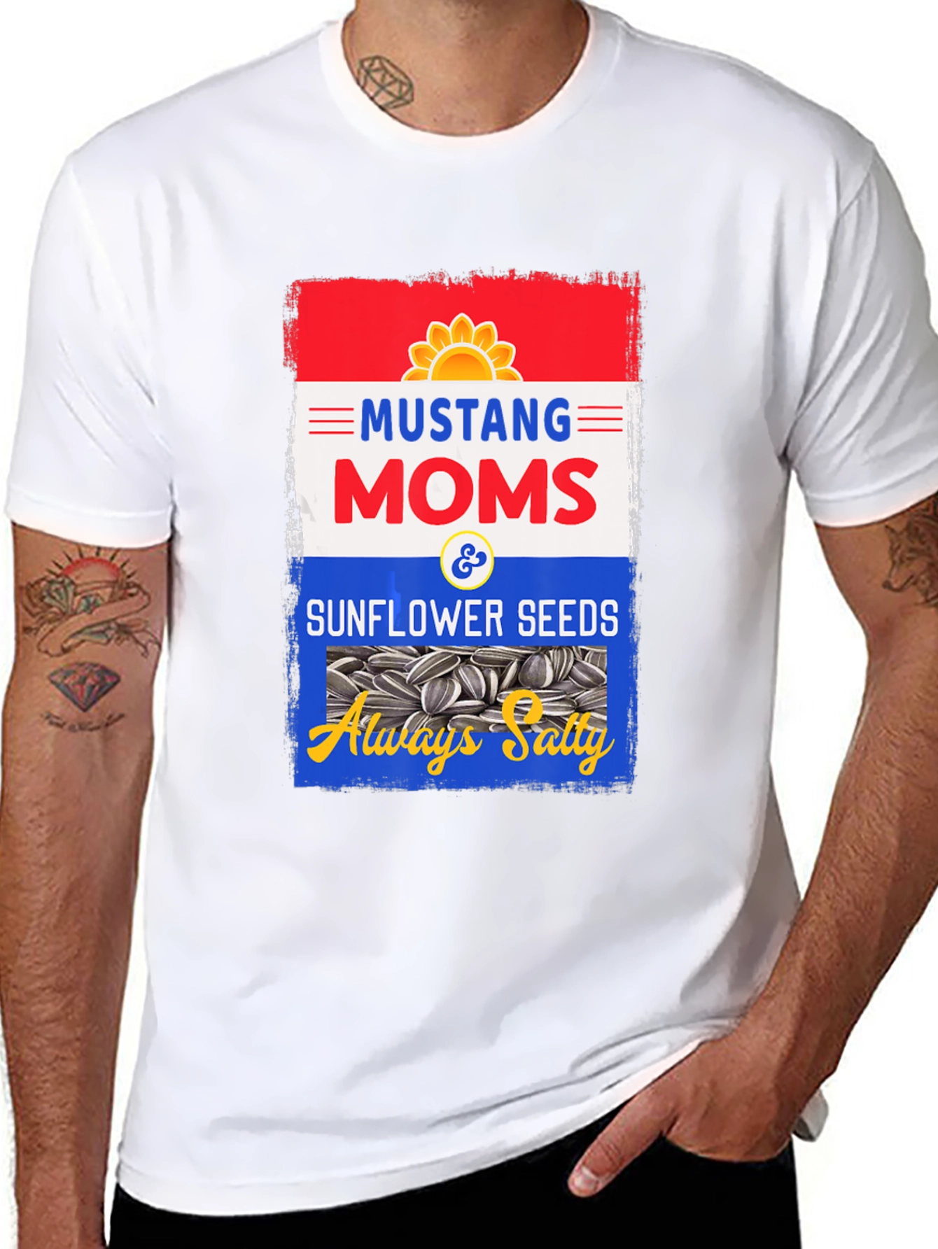 Mustang Moms Sunflower Seeds T-Shirt