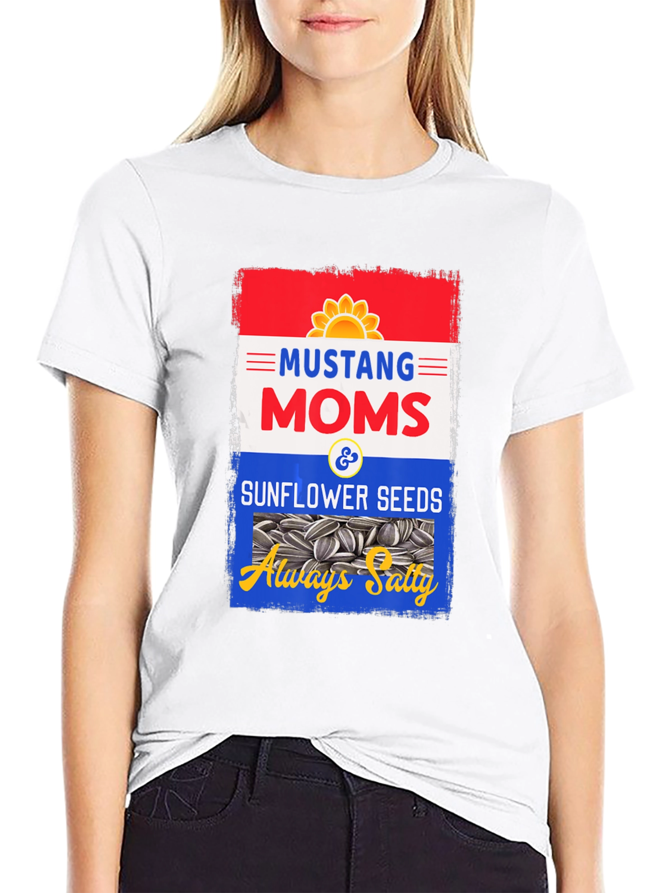 Mustang Moms Sunflower Seeds T-Shirt