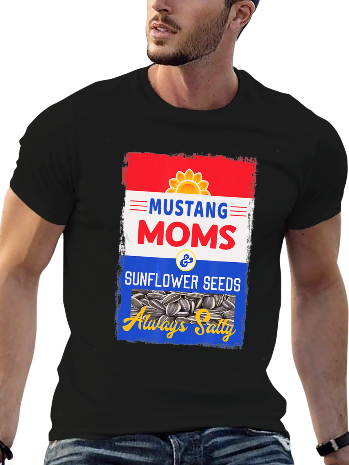Mustang Moms Sunflower Seeds T-Shirt