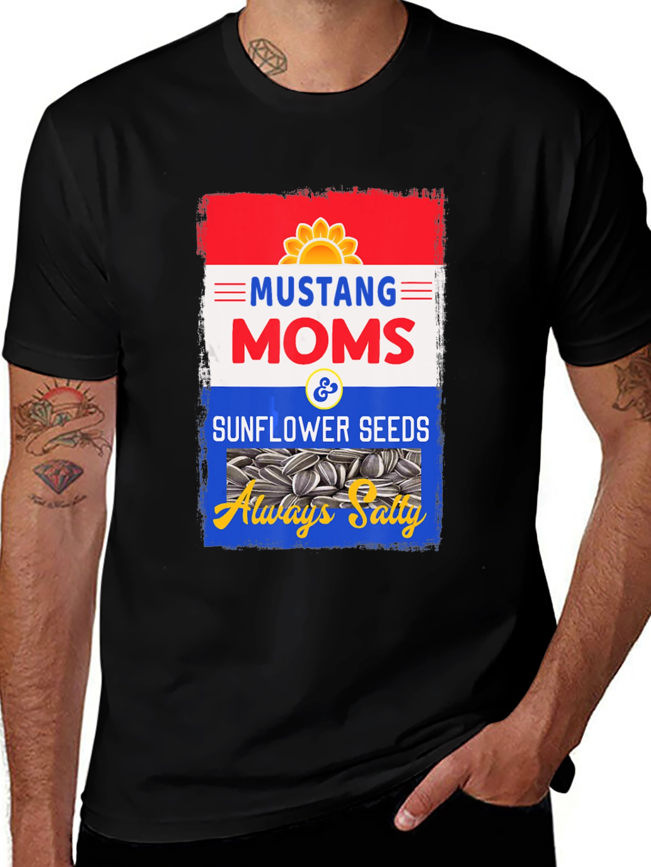 Mustang Moms Sunflower Seeds T-Shirt
