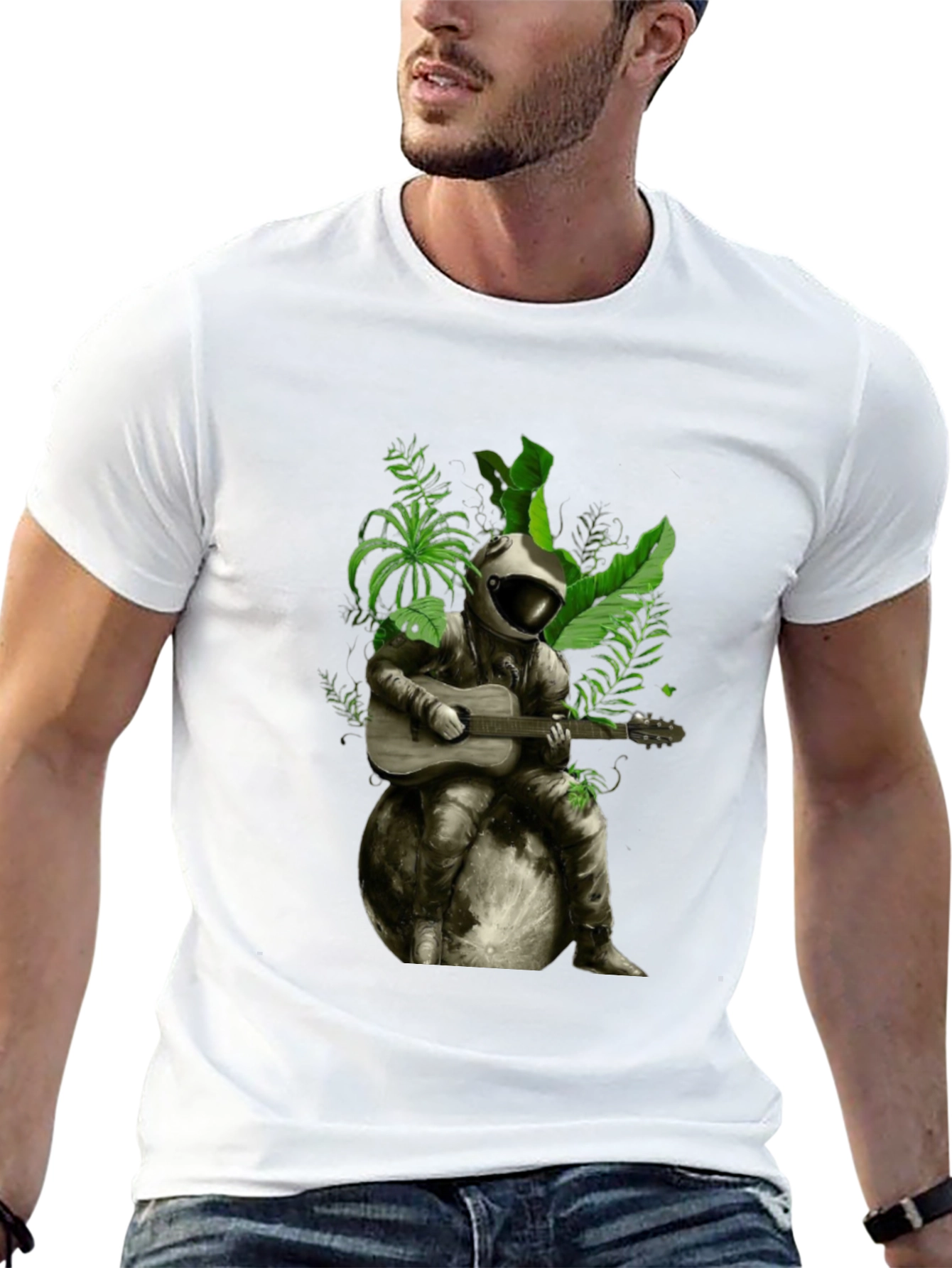 Astronaut Guitarist Graphic T-Shirt