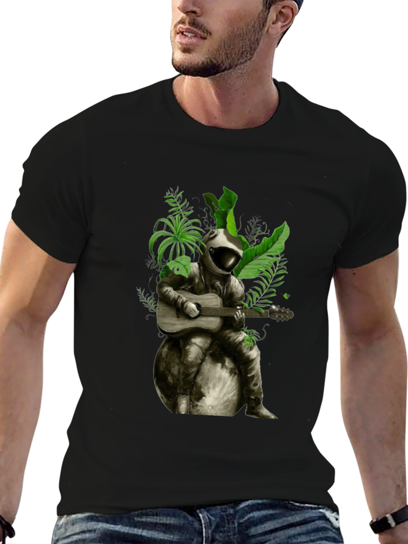Astronaut Guitarist Graphic T-Shirt
