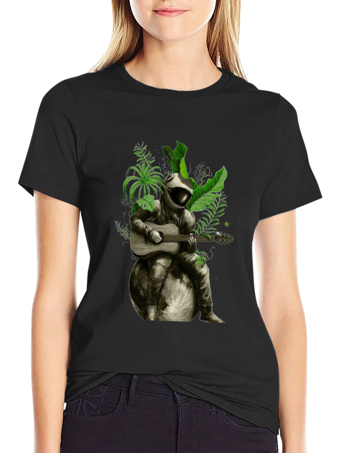 Astronaut Guitarist Graphic T-Shirt