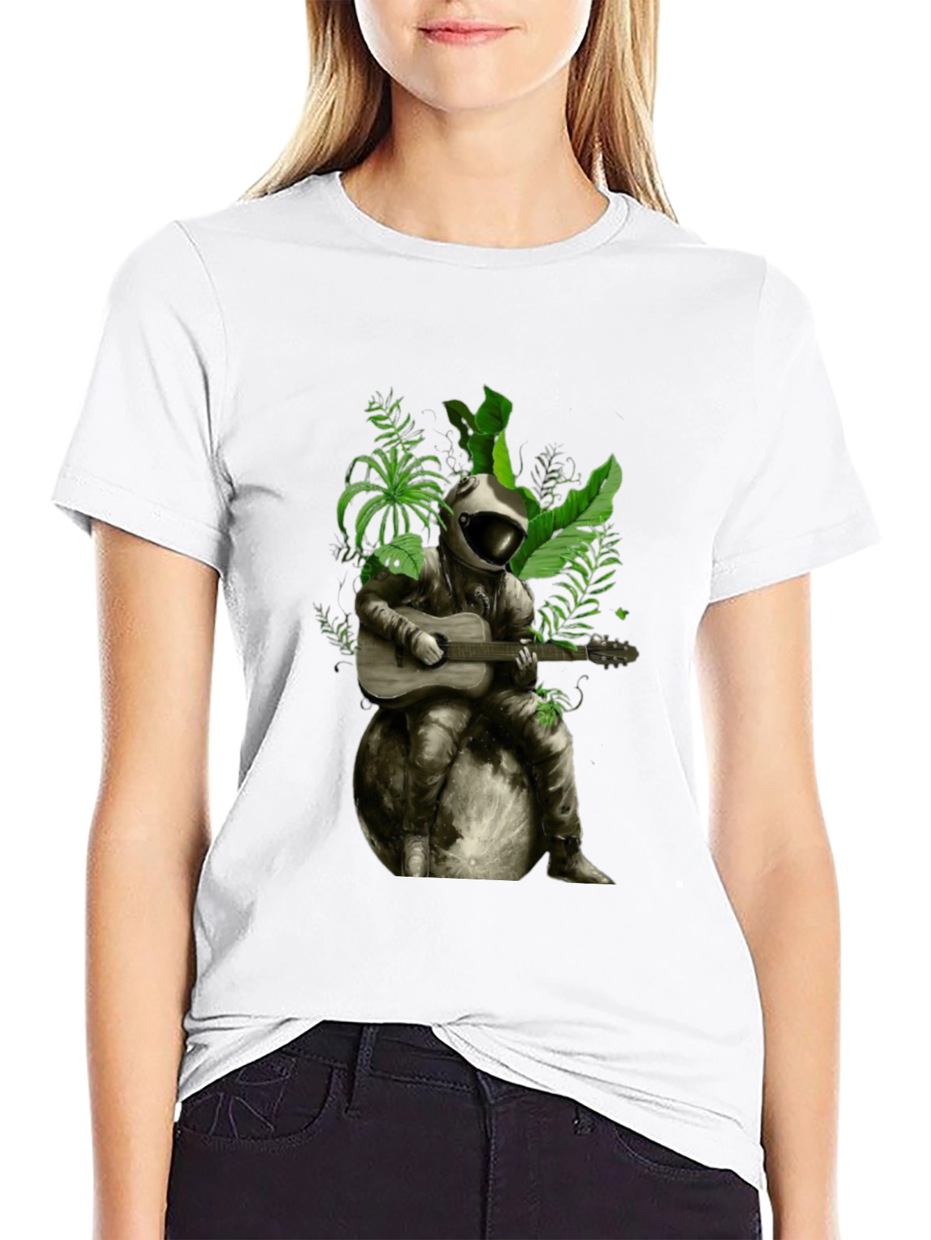 Astronaut Guitarist Graphic T-Shirt