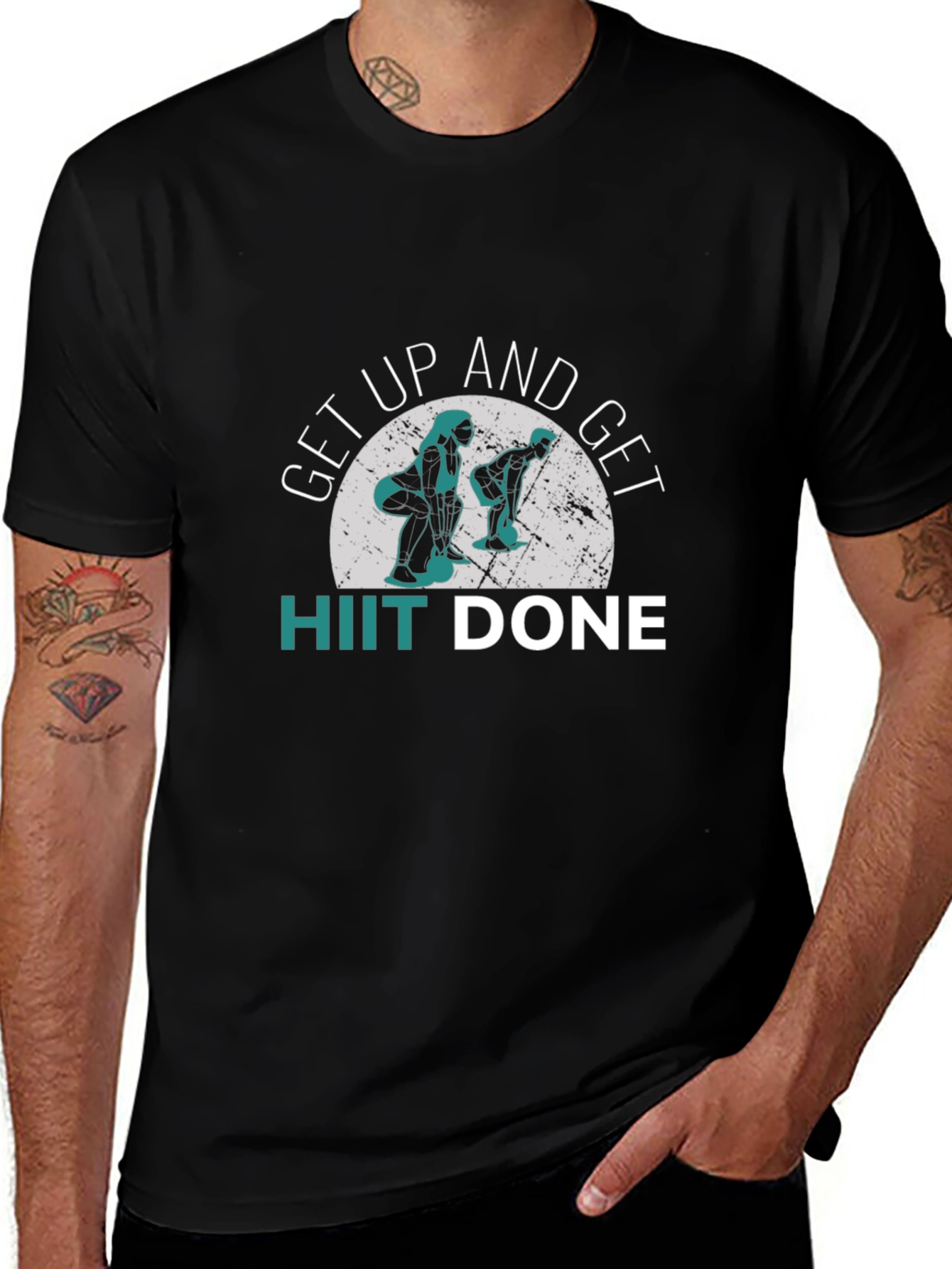 HIIT Done Black Graphic T-Shirt