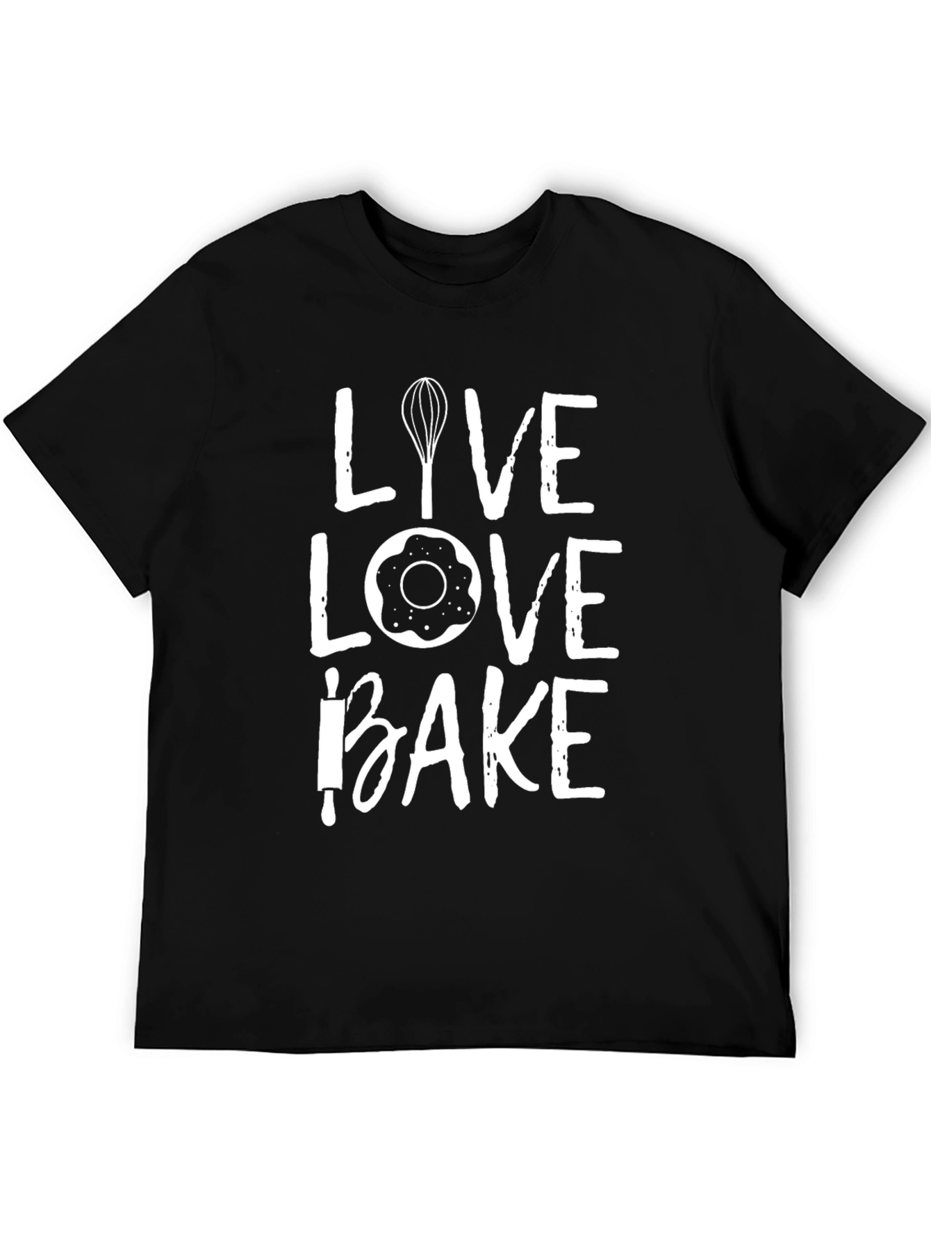 Live Love Bake T-Shirt - Baking Enthusiast Apparel