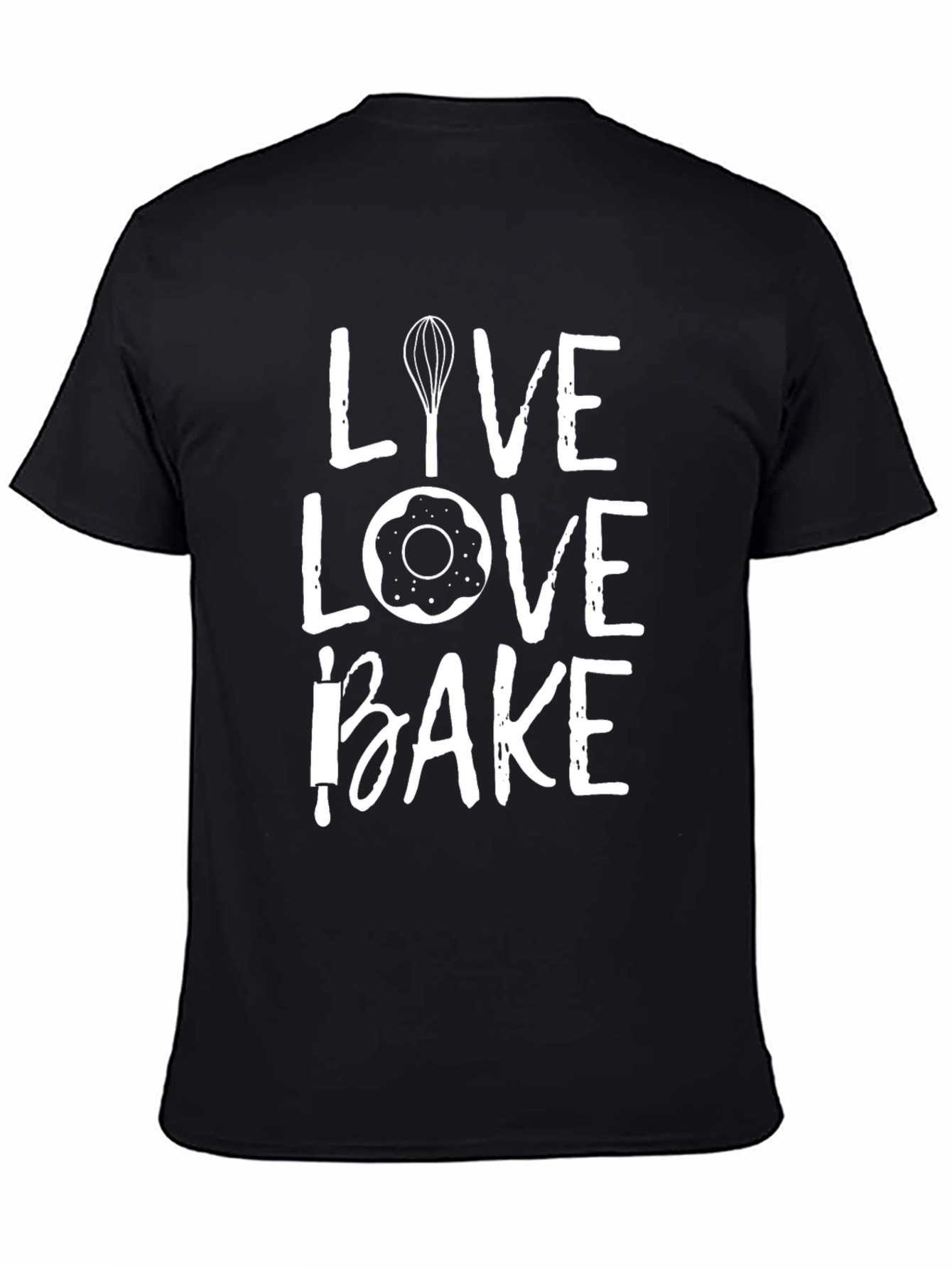 Live Love Bake T-Shirt - Baking Enthusiast Apparel