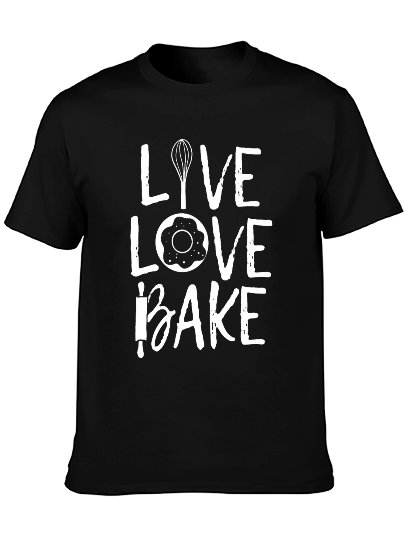 Live Love Bake T-Shirt - Baking Enthusiast Apparel