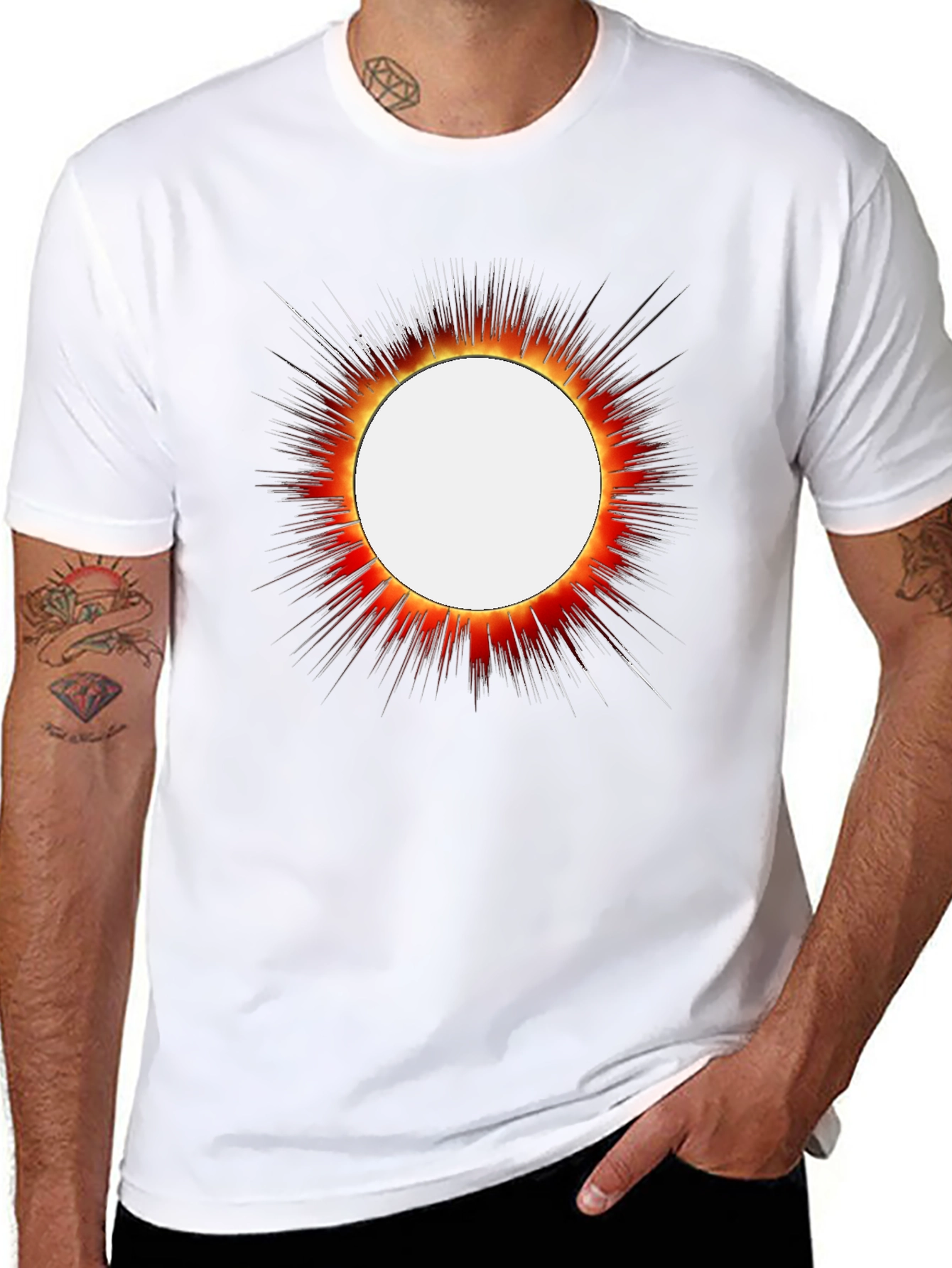Eclipse Graphic T-Shirt - Bold Solar Design