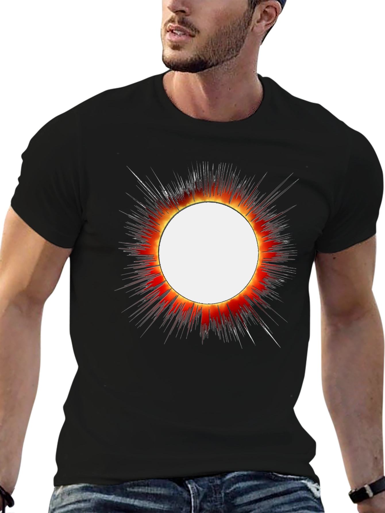 Eclipse Graphic T-Shirt - Bold Solar Design