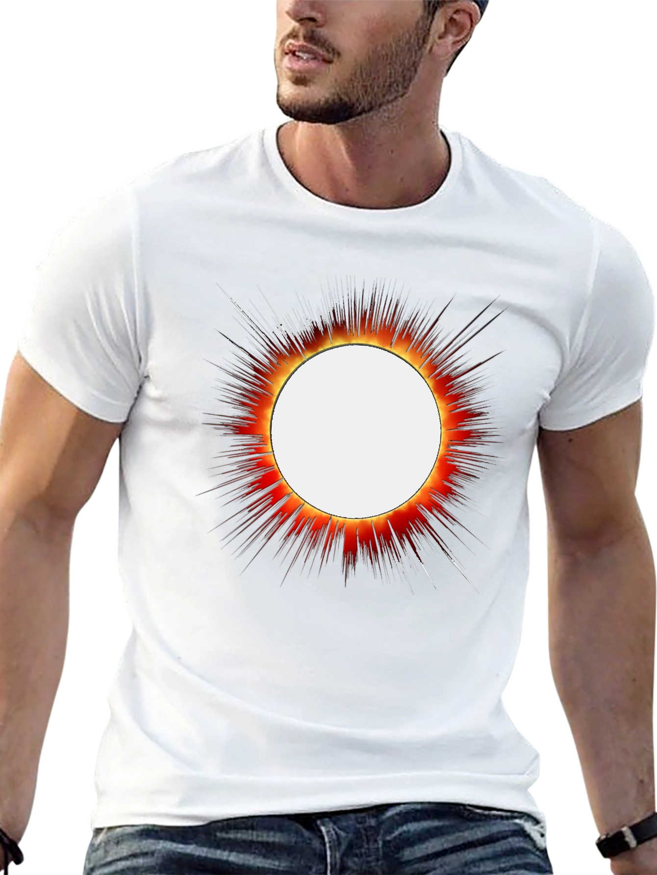 Eclipse Graphic T-Shirt - Bold Solar Design