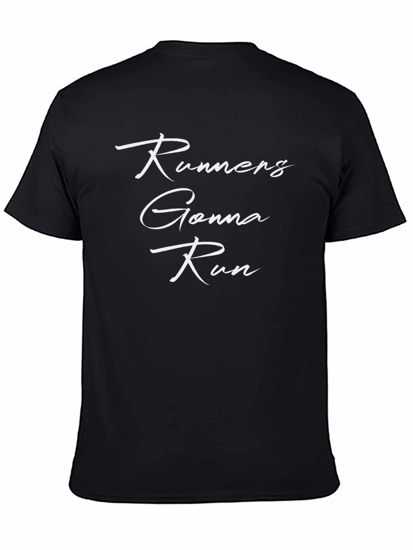 Runners Gonna Run Graphic Tee - Black