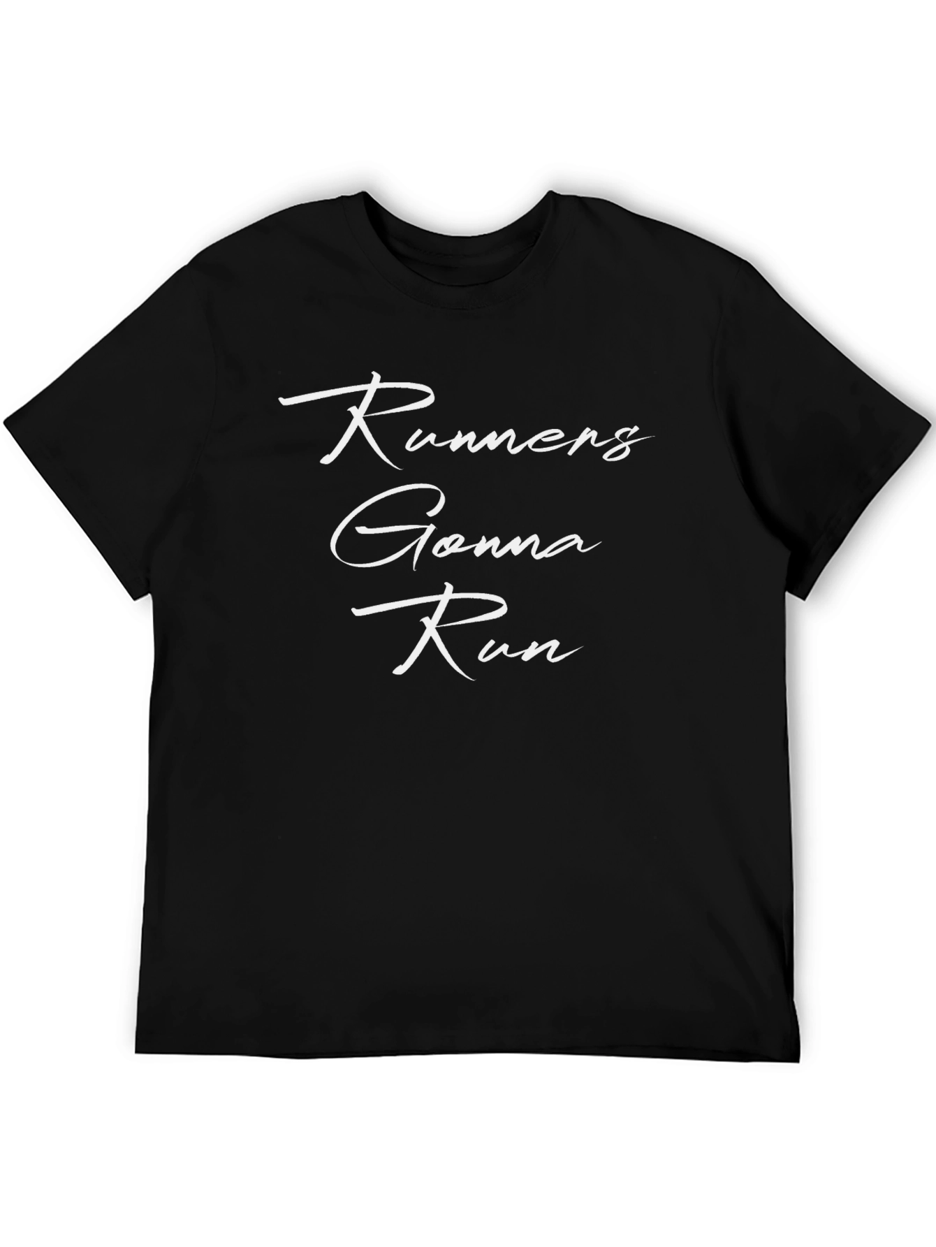 Runners Gonna Run Graphic Tee - Black