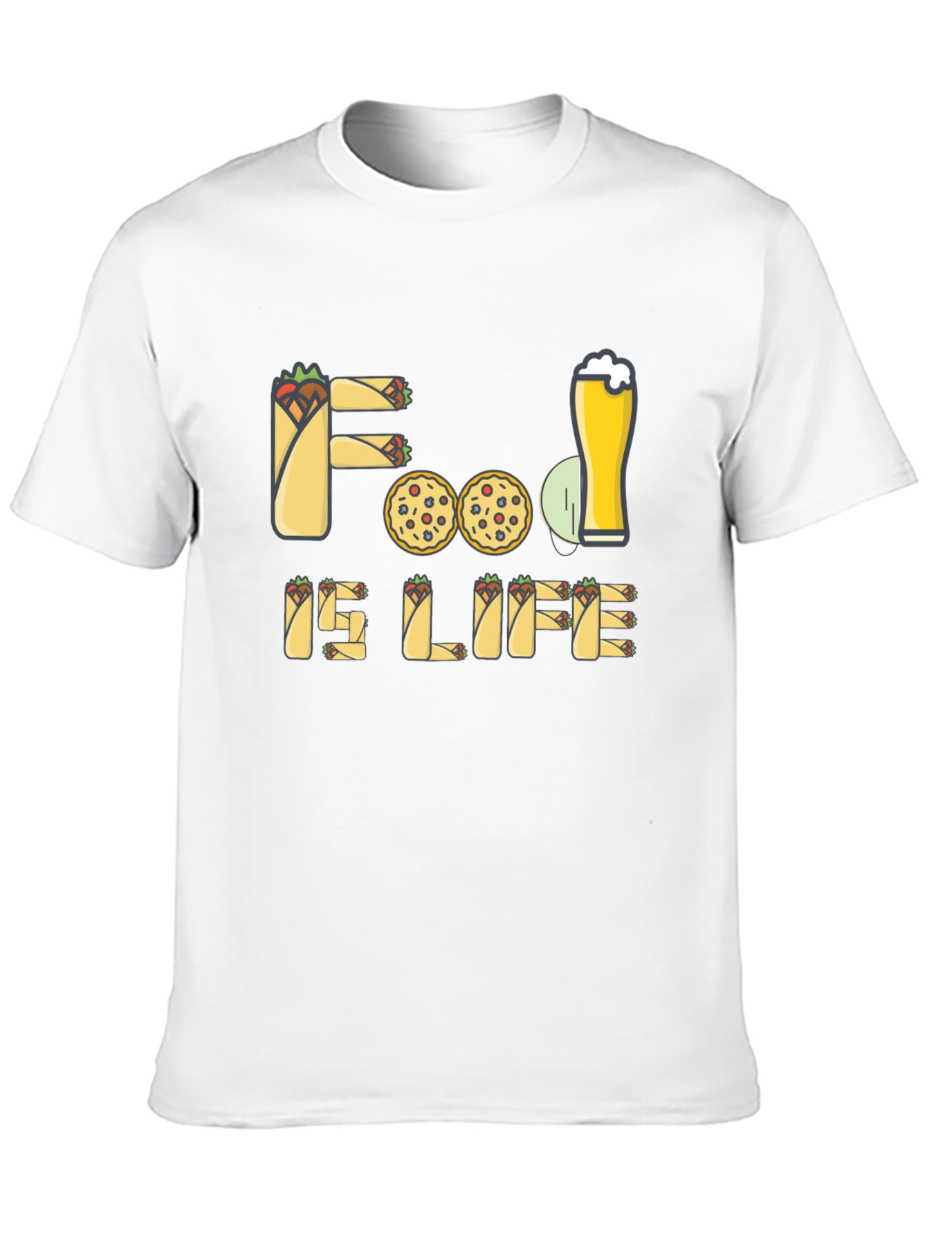 Food is Life Graphic T-Shirt
