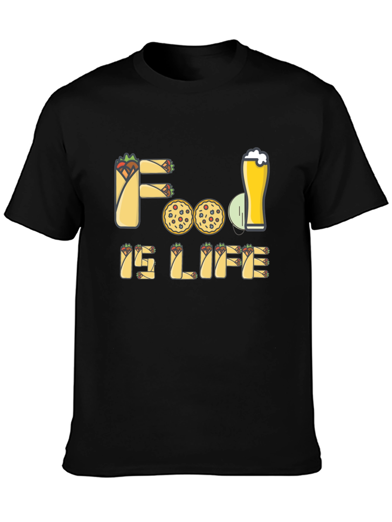 Food is Life Graphic T-Shirt