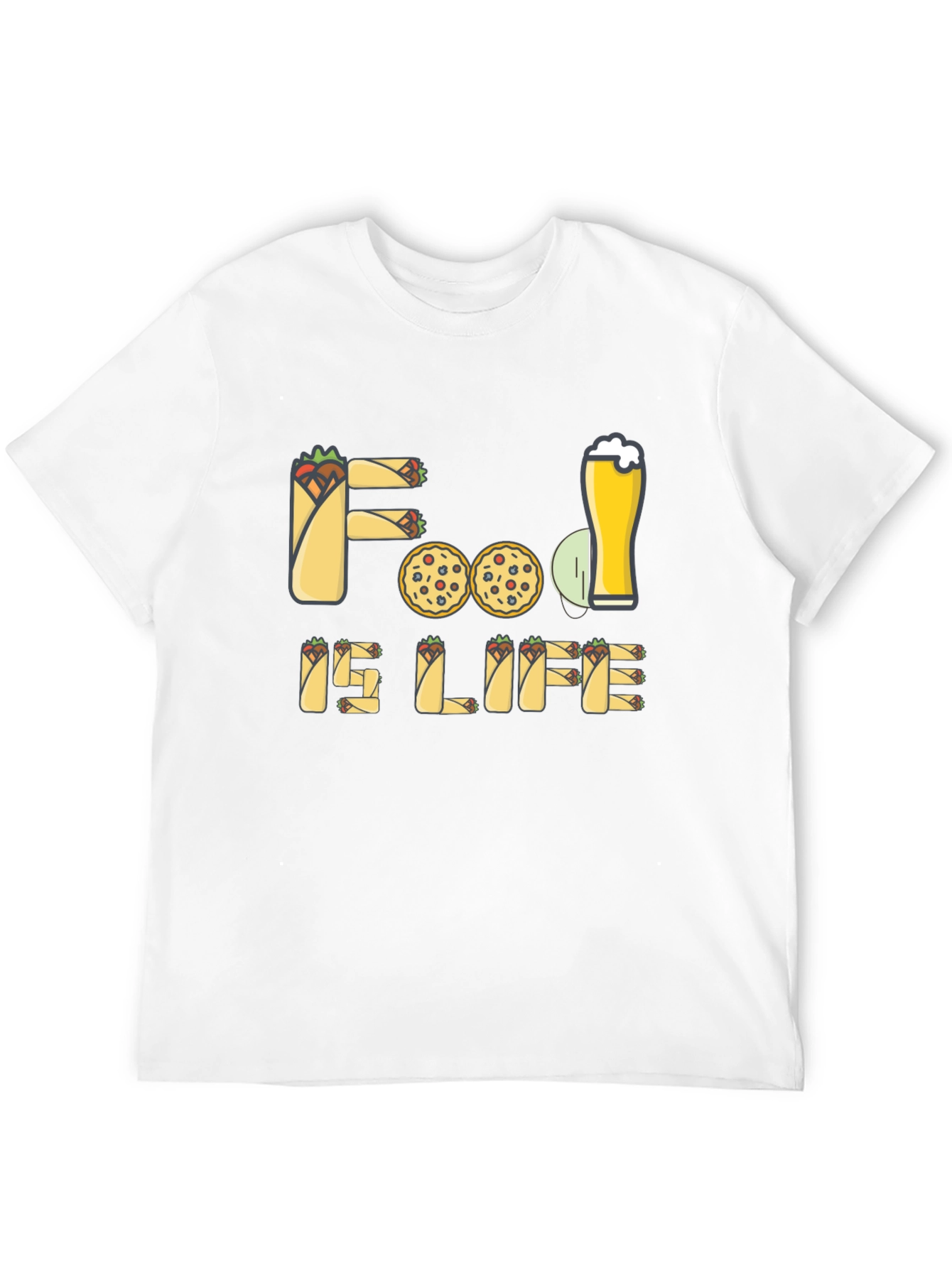 Food is Life Graphic T-Shirt