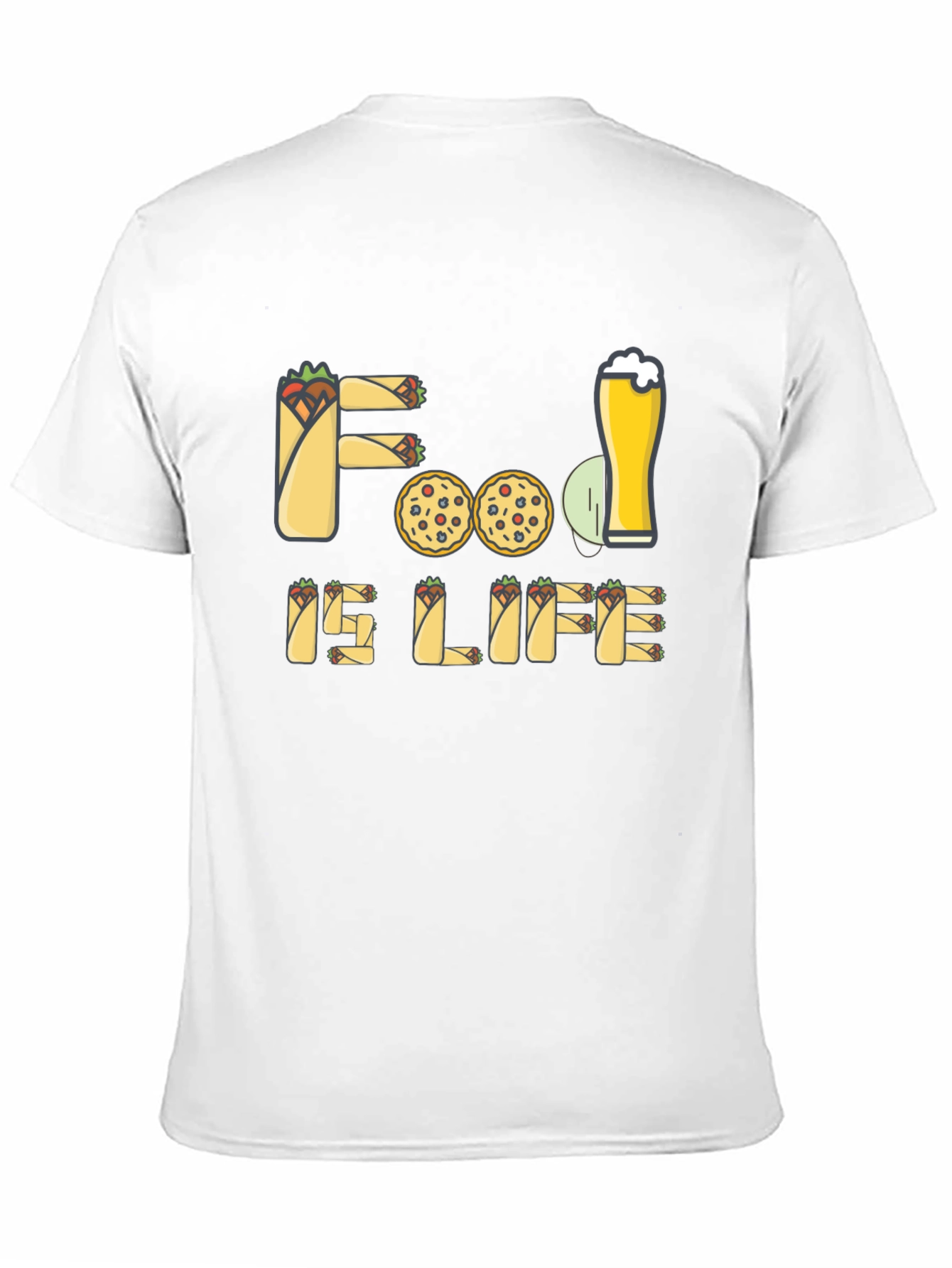 Food is Life Graphic T-Shirt
