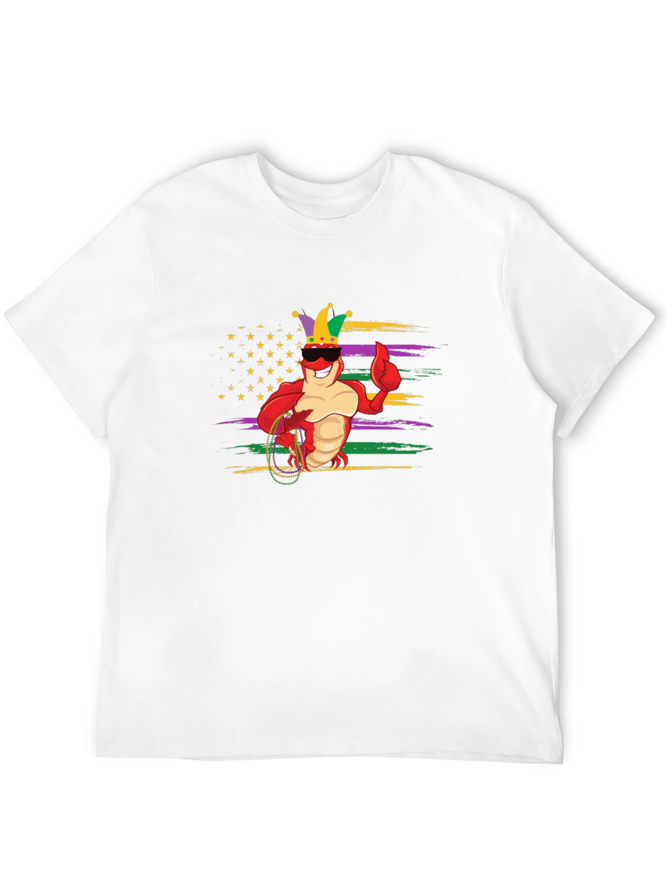 Mardi Gras Lobster T-Shirt - Black