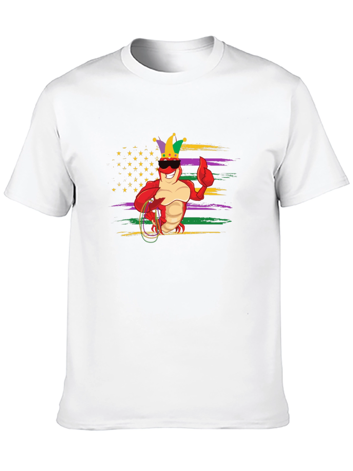 Mardi Gras Lobster T-Shirt - Black