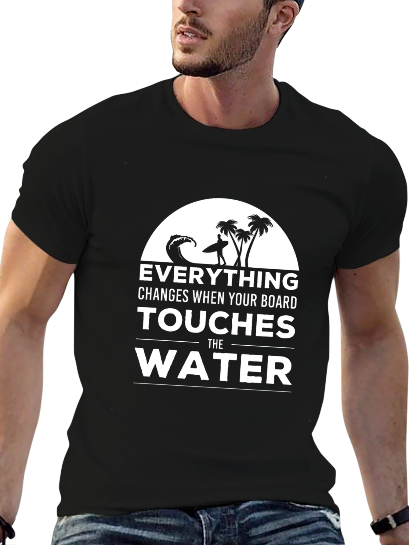 Surfing Graphic T-Shirt - Everything Changes