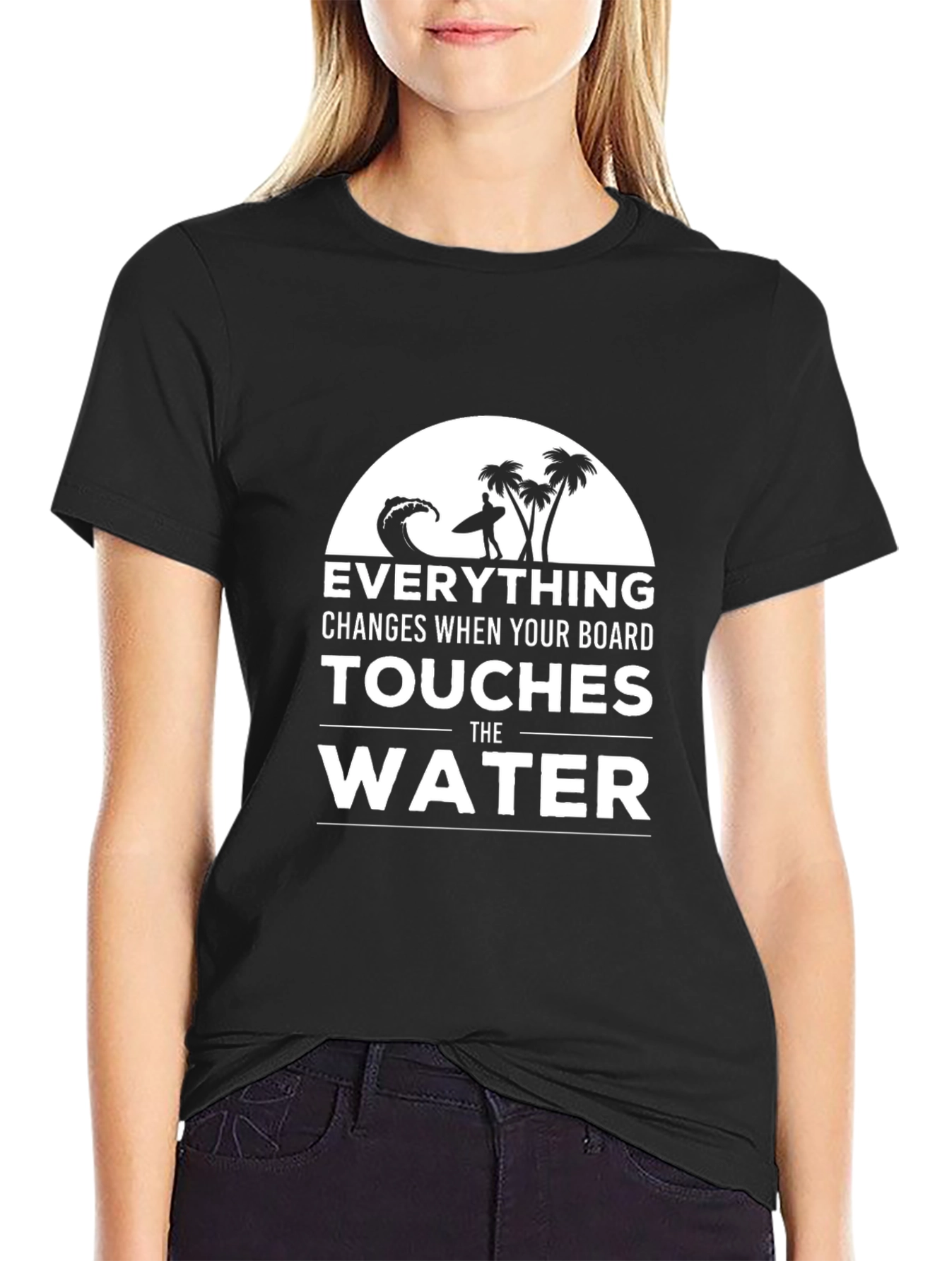 Surfing Graphic T-Shirt - Everything Changes