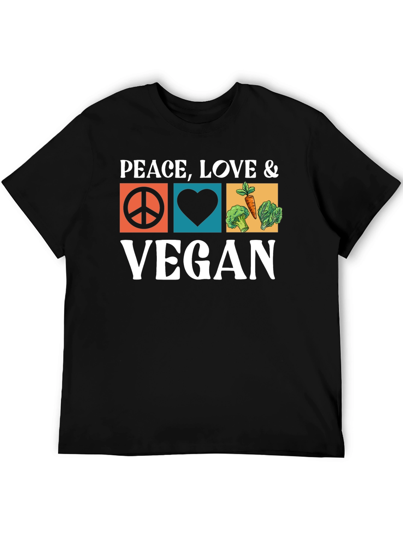 Peace Love Vegan T-Shirt - Unisex