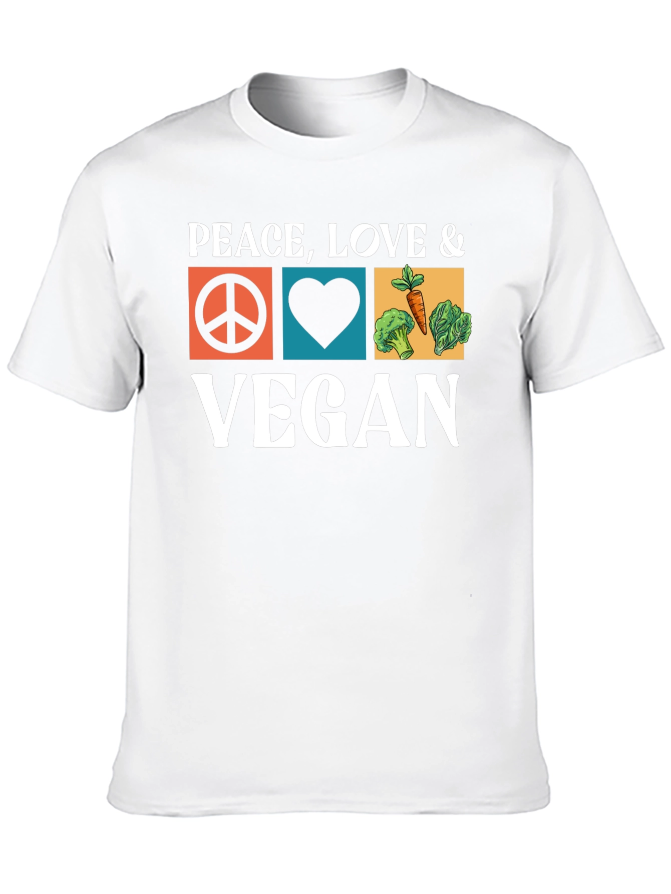 Peace Love Vegan T-Shirt - Unisex