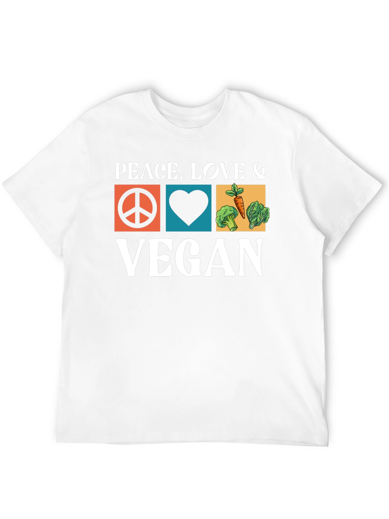 Peace Love Vegan T-Shirt - Unisex