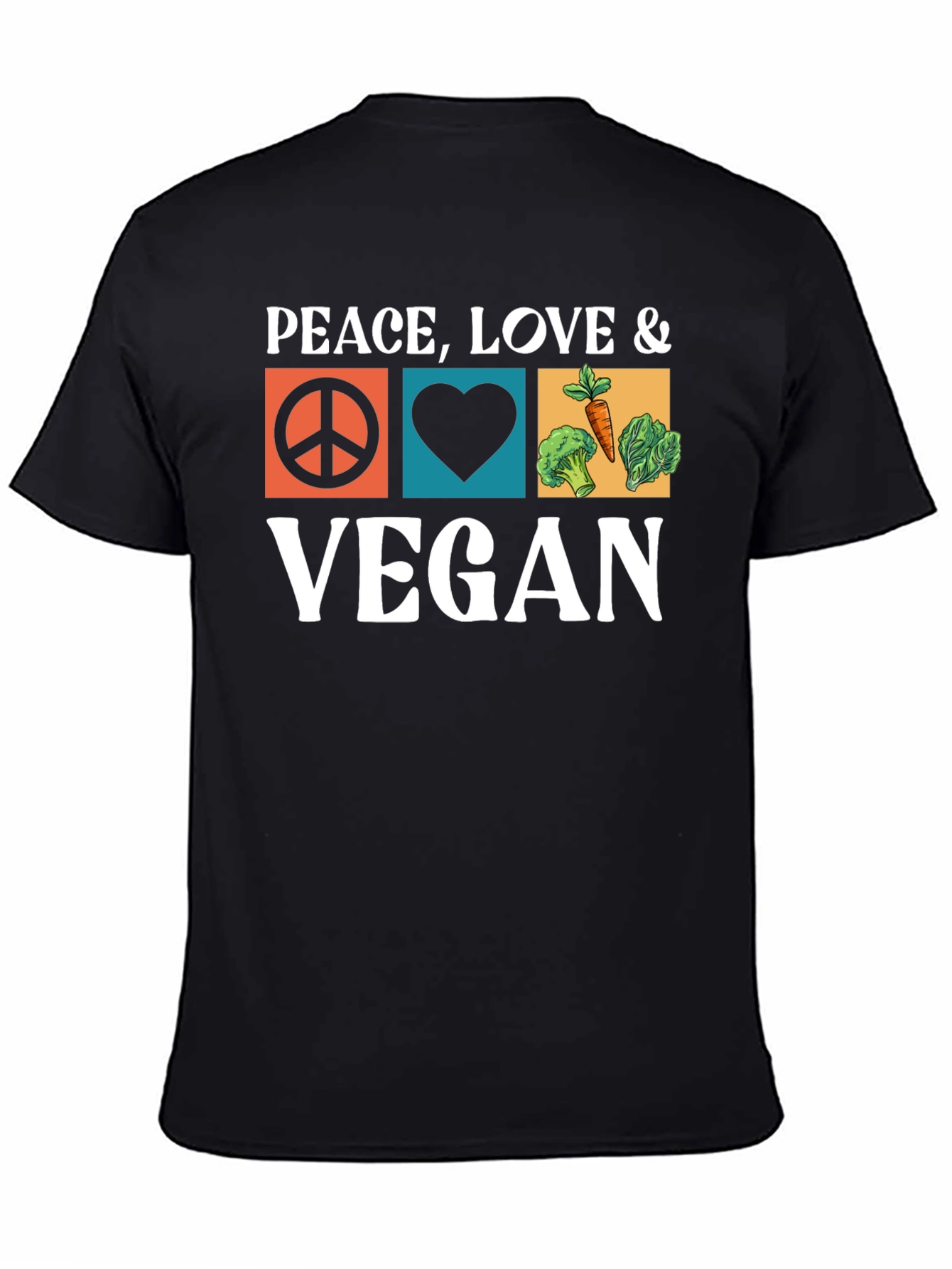 Peace Love Vegan T-Shirt - Unisex