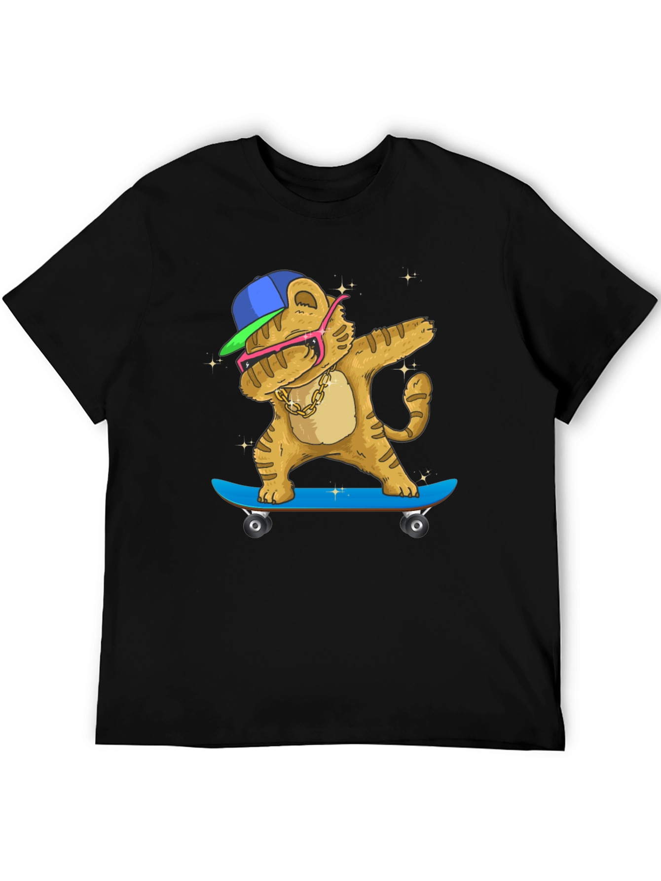 Dabbing Tiger Skateboard T-Shirt