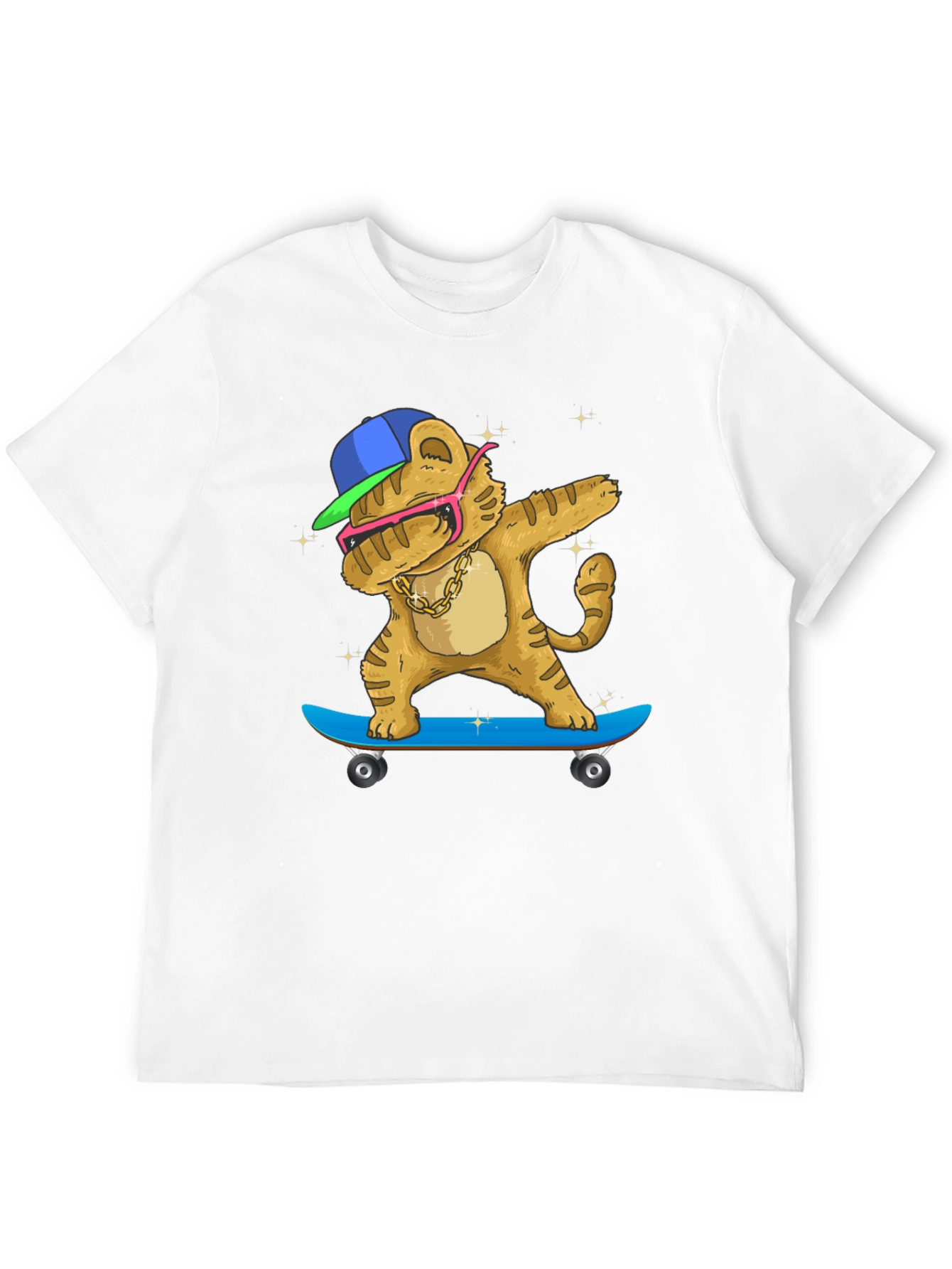 Dabbing Tiger Skateboard T-Shirt