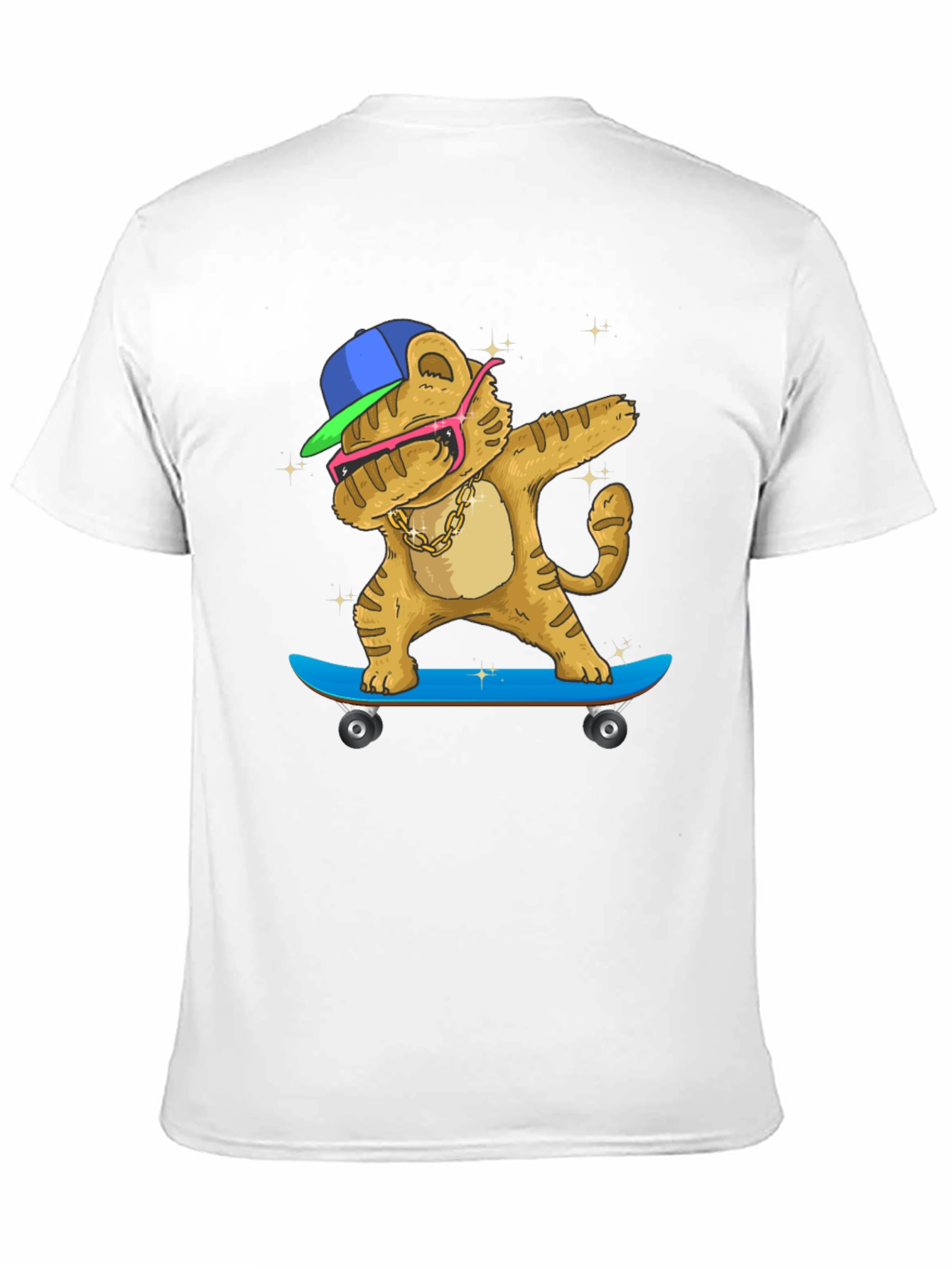 Dabbing Tiger Skateboard T-Shirt