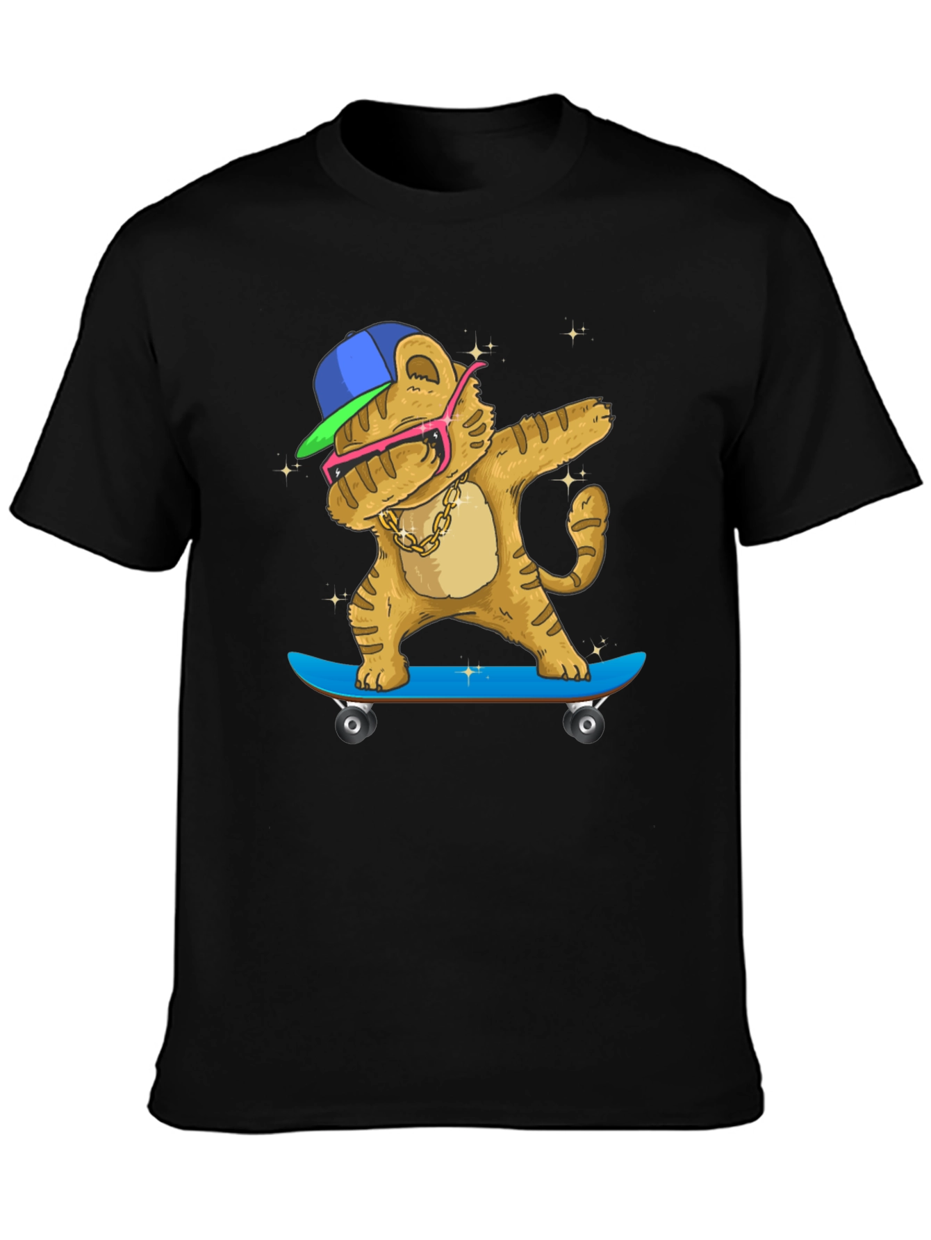 Dabbing Tiger Skateboard T-Shirt