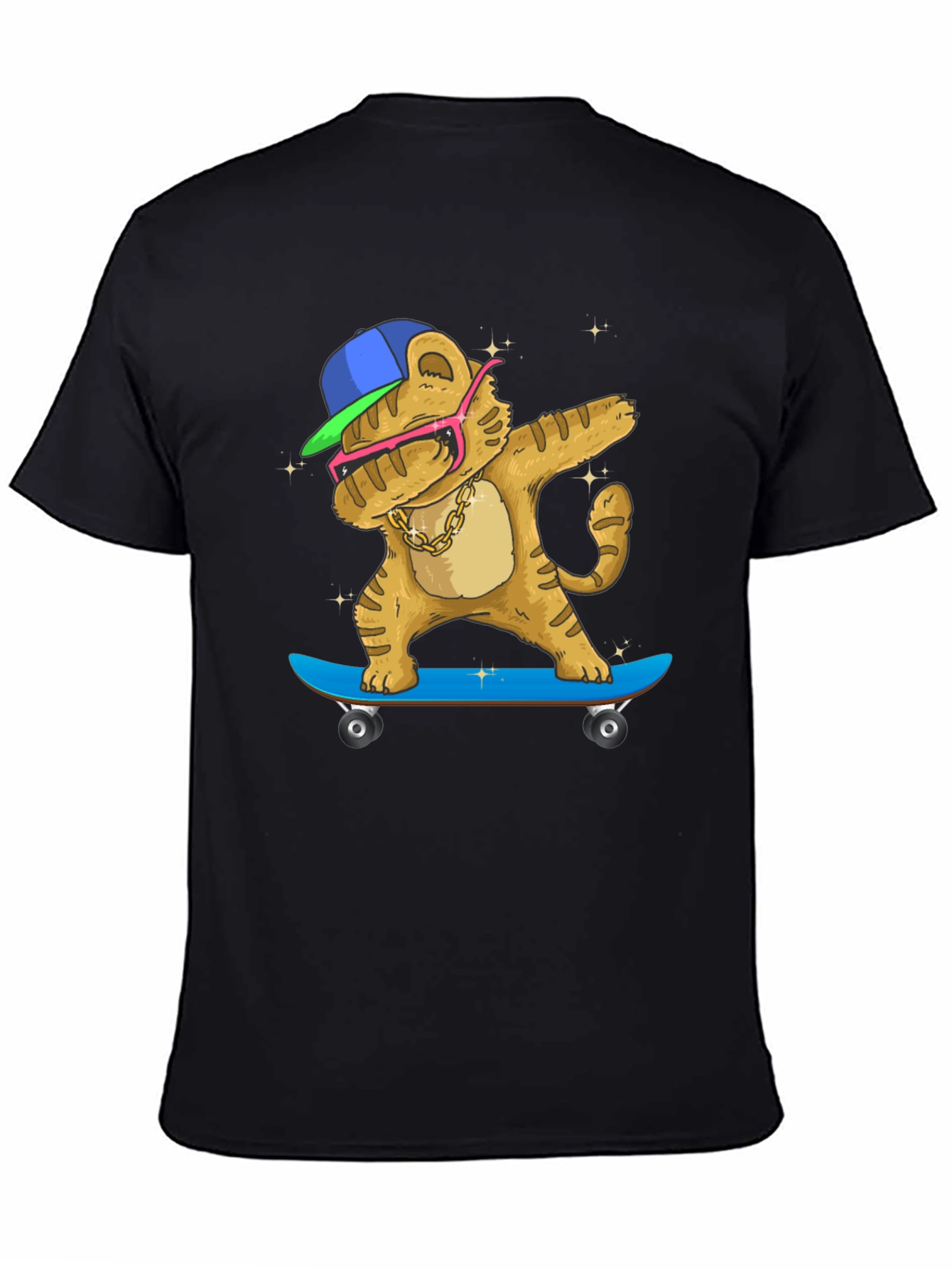Dabbing Tiger Skateboard T-Shirt