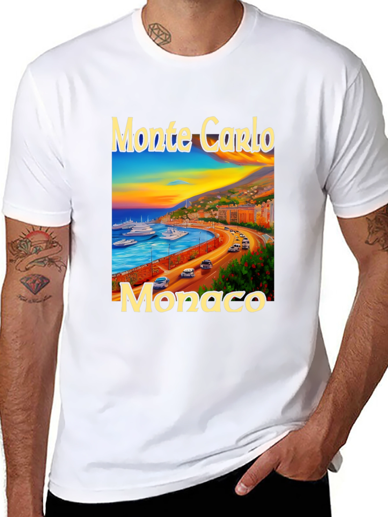 Monte Carlo Monaco Graphic Tee