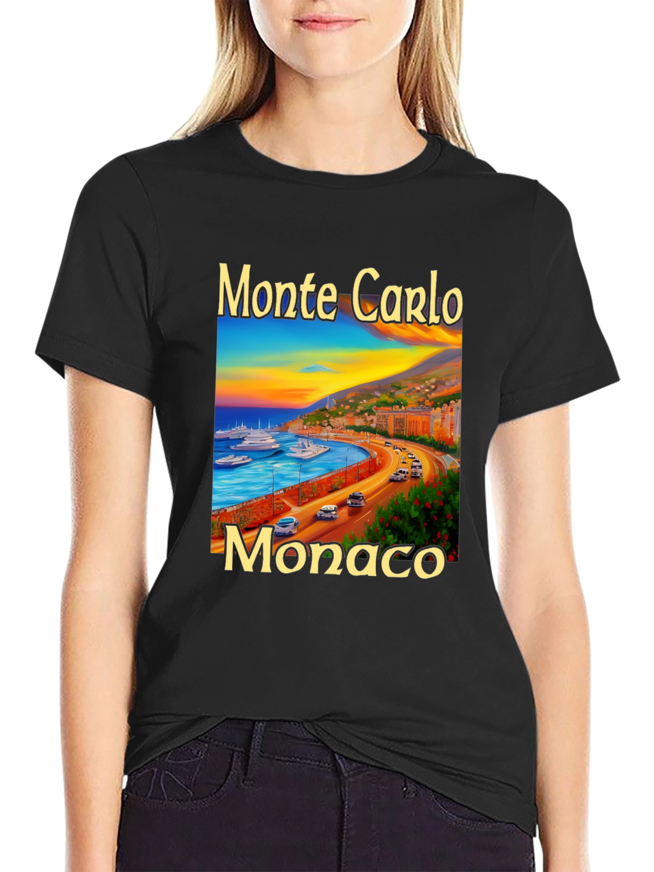 Monte Carlo Monaco Graphic Tee