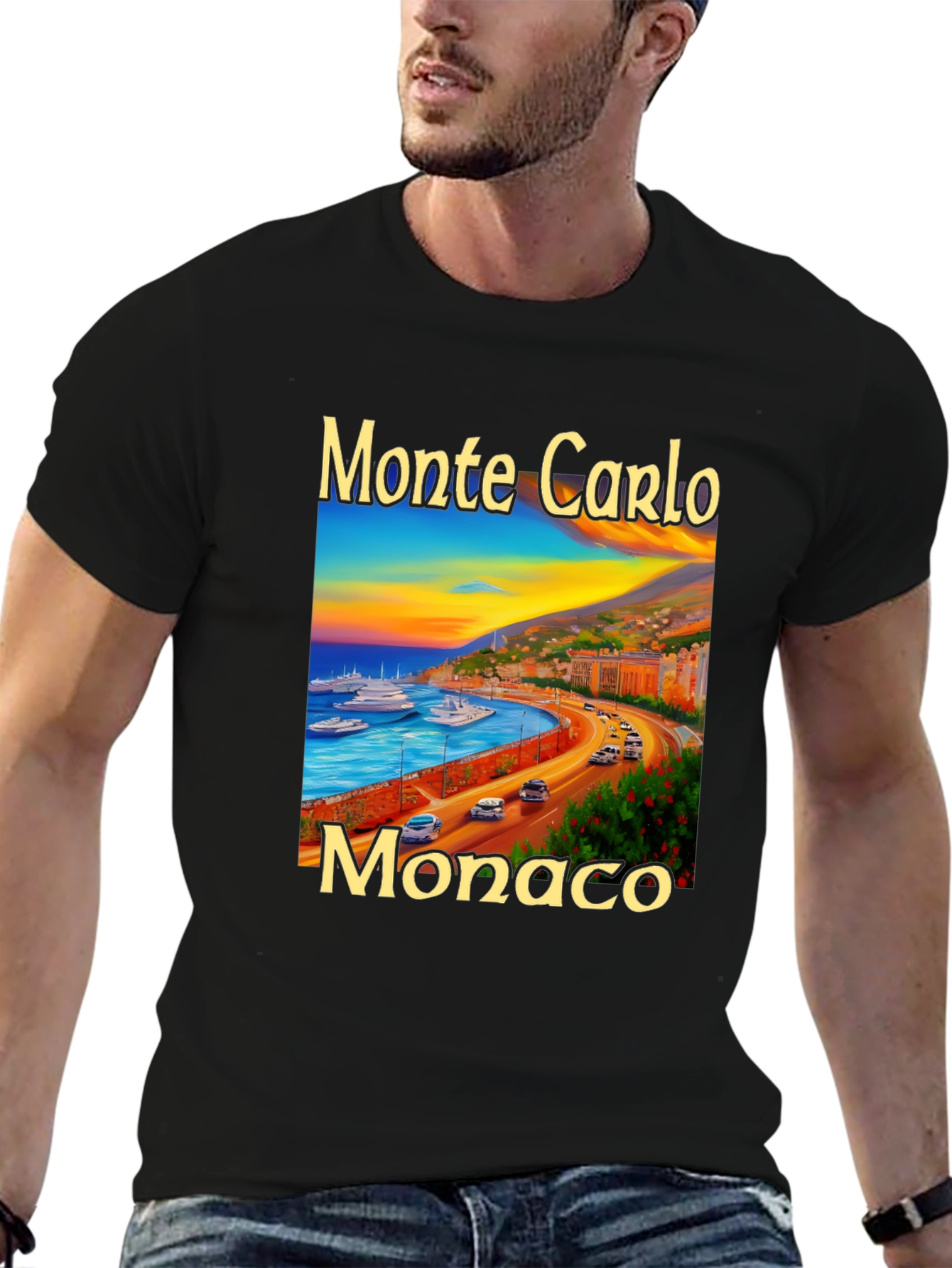 Monte Carlo Monaco Graphic Tee