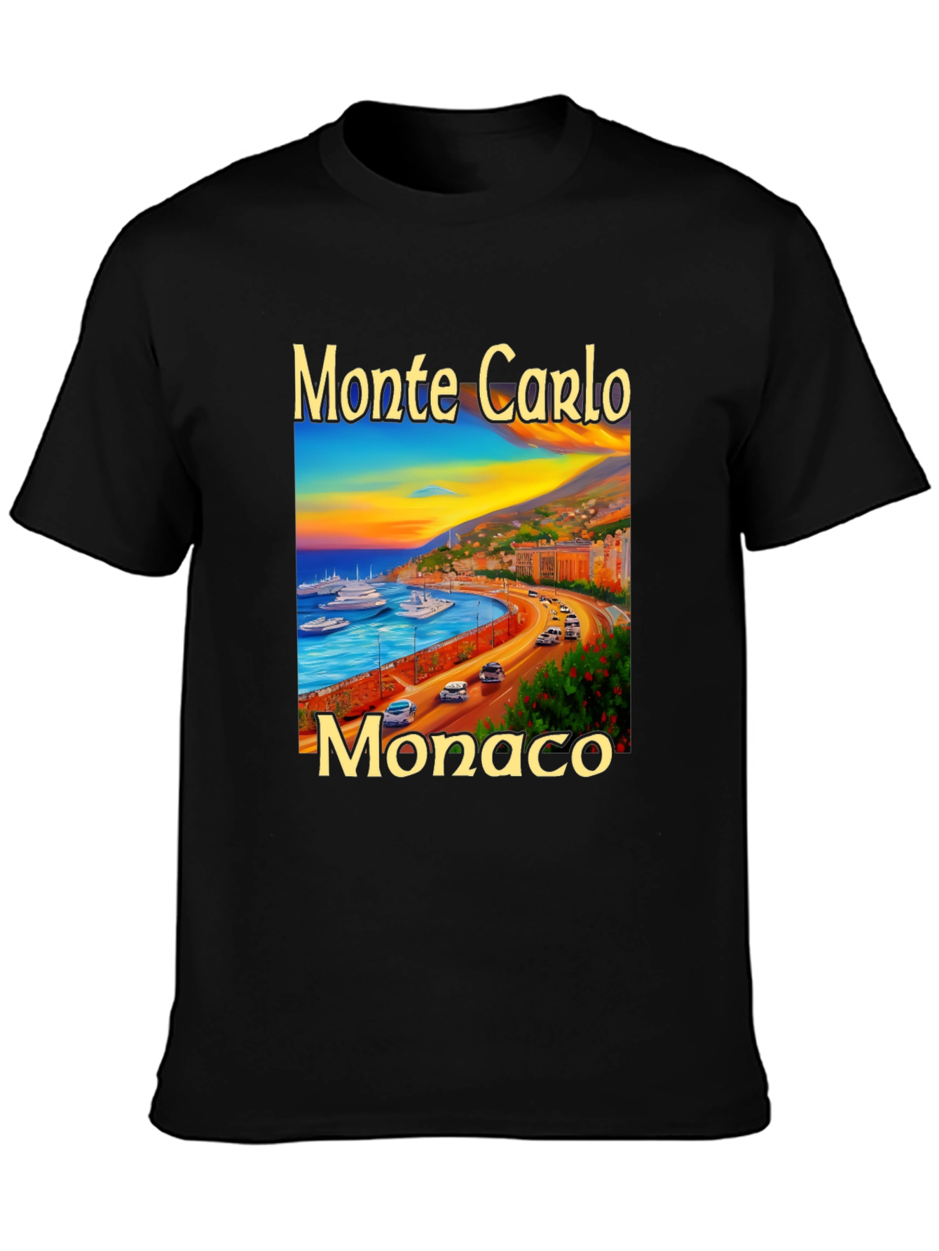 Monte Carlo Monaco Graphic Tee