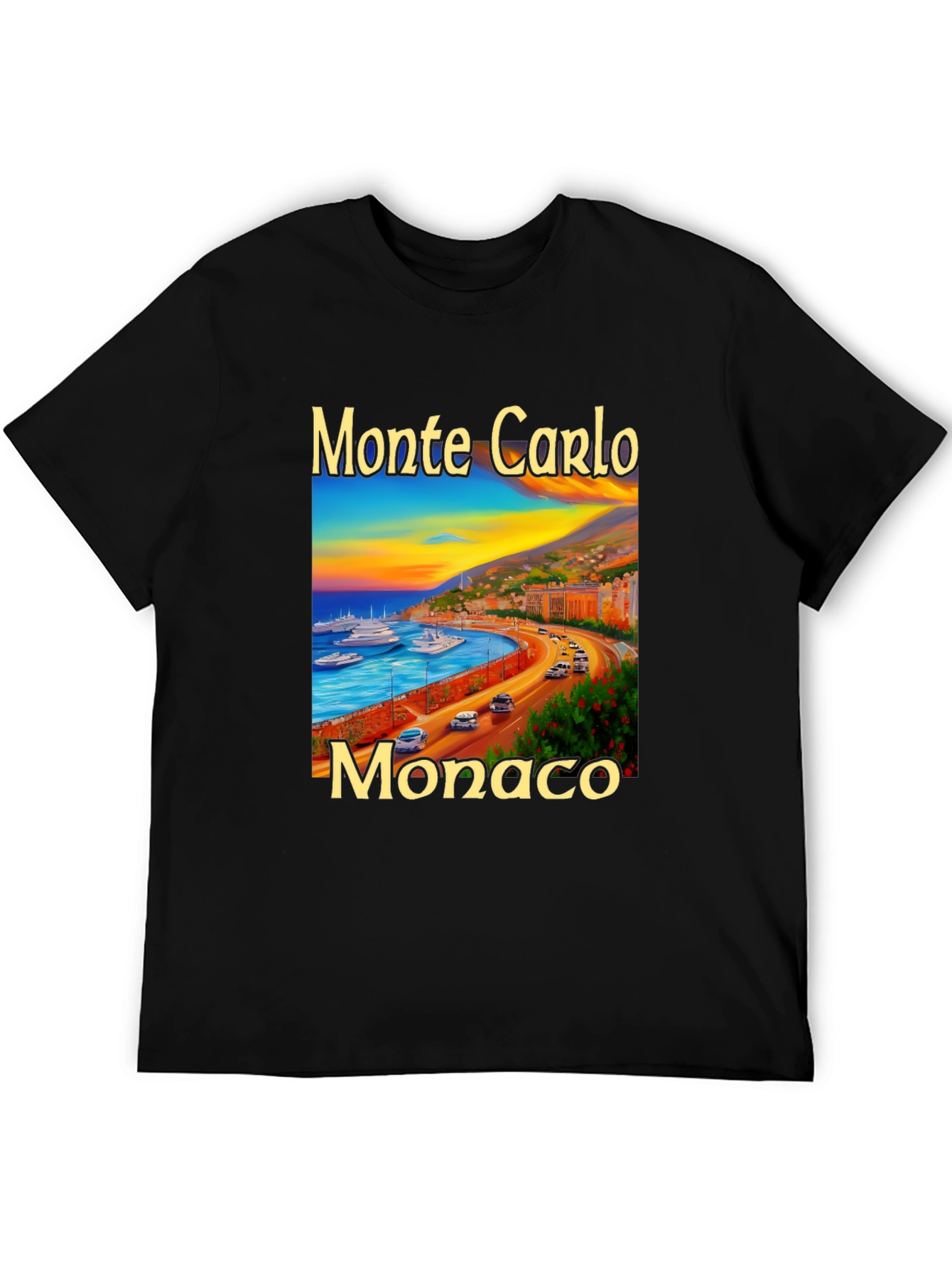 Monte Carlo Monaco Graphic Tee