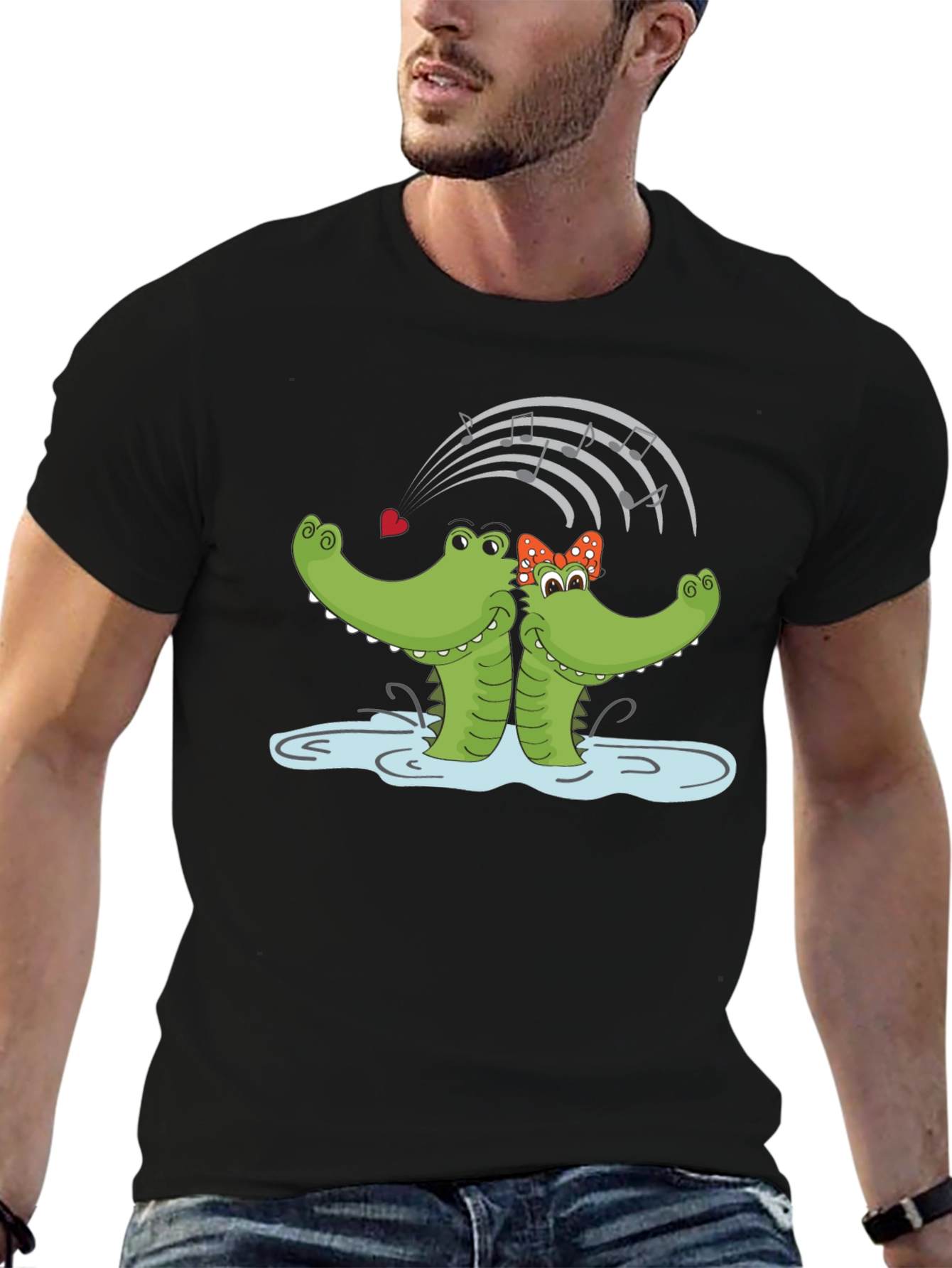 Cute Alligator Love T-Shirt